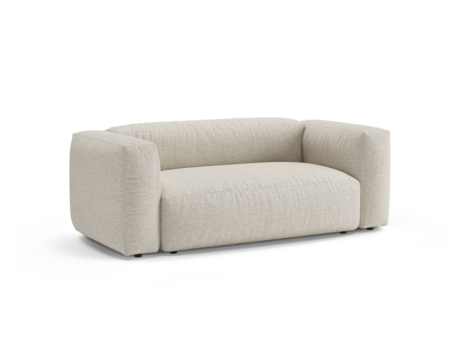 Beige 2-Sitzer Sofa Martina von Micadoni, stilvolles und modernes Design für gemütliche Wohnräume, ideal für entspannte Stunden.