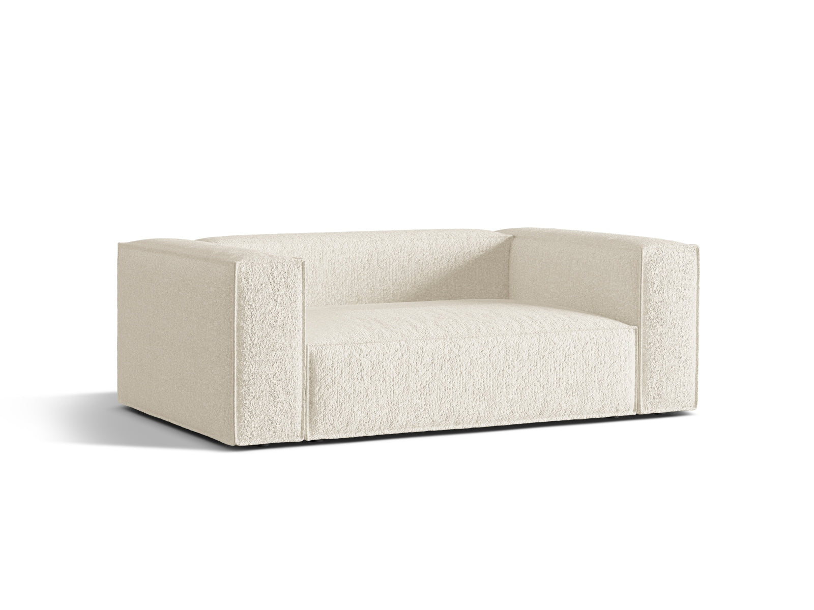 Elegantes Nuria 2-Sitzer Sofa in Ivory-Monet, stilvoll und modern, ideal für jedes Wohnzimmer, erhältlich bei KAQTU Design AG.