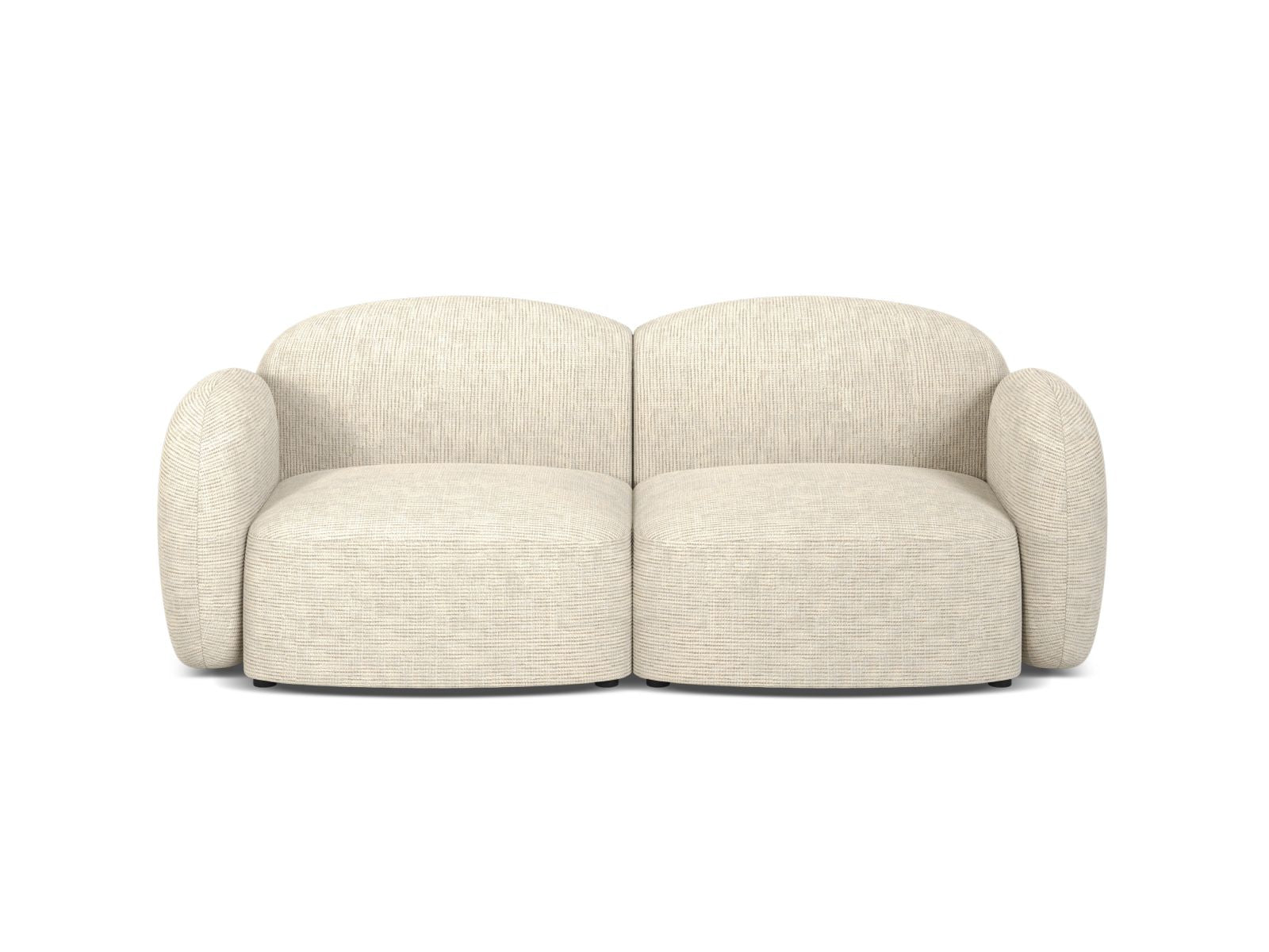 2-Sitzer Sofa Blair in Light Beige-Baltimore präsentiert im Onlineshop von KAQTU Design AG. 2er Sofa ist von Micadoni