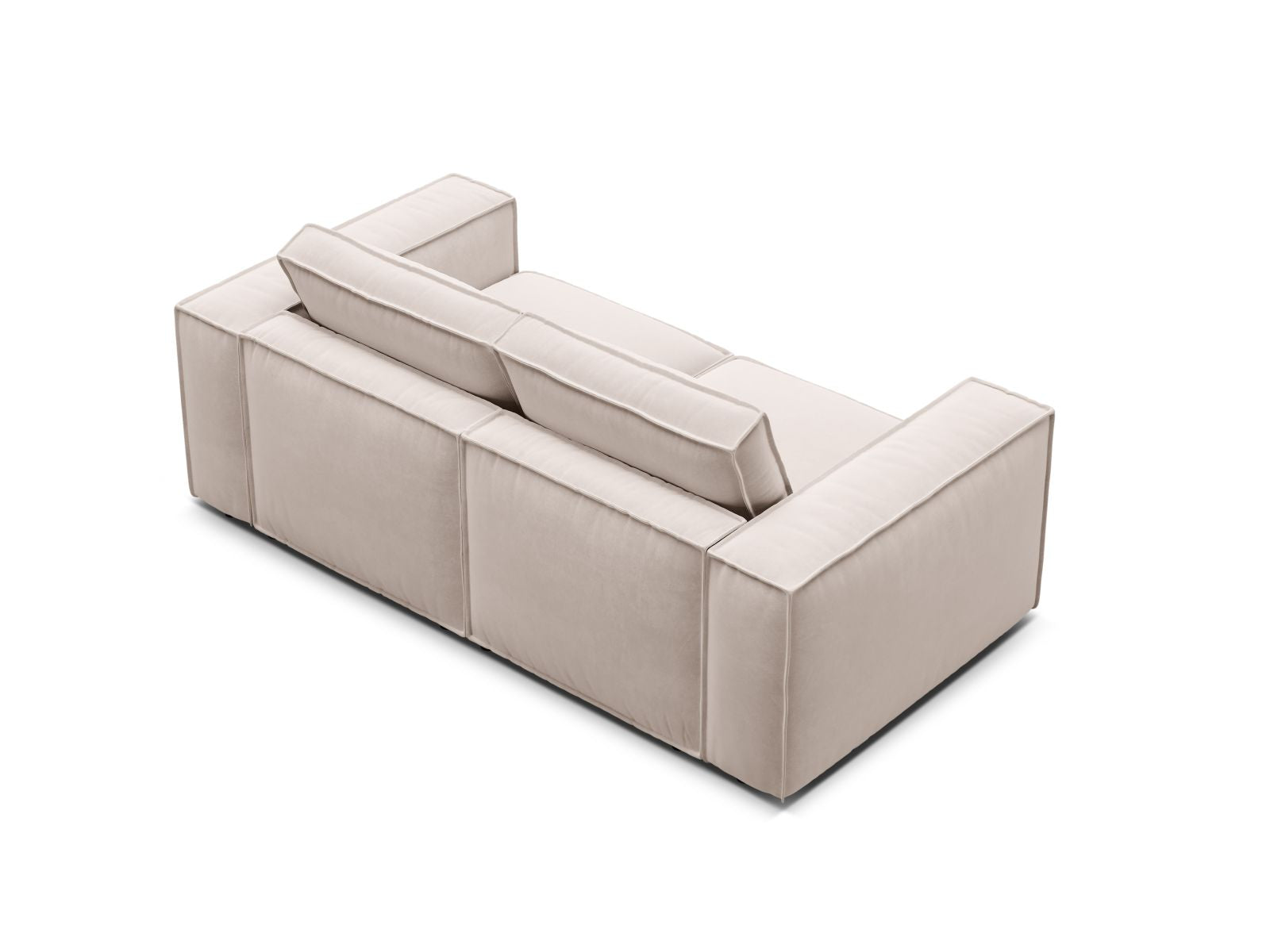 Modernes 2-Sitzer Sofa Pola von Micadoni in sanftem Beige, ideal für entspannte Stunden und geschmackvolle Einrichtung.