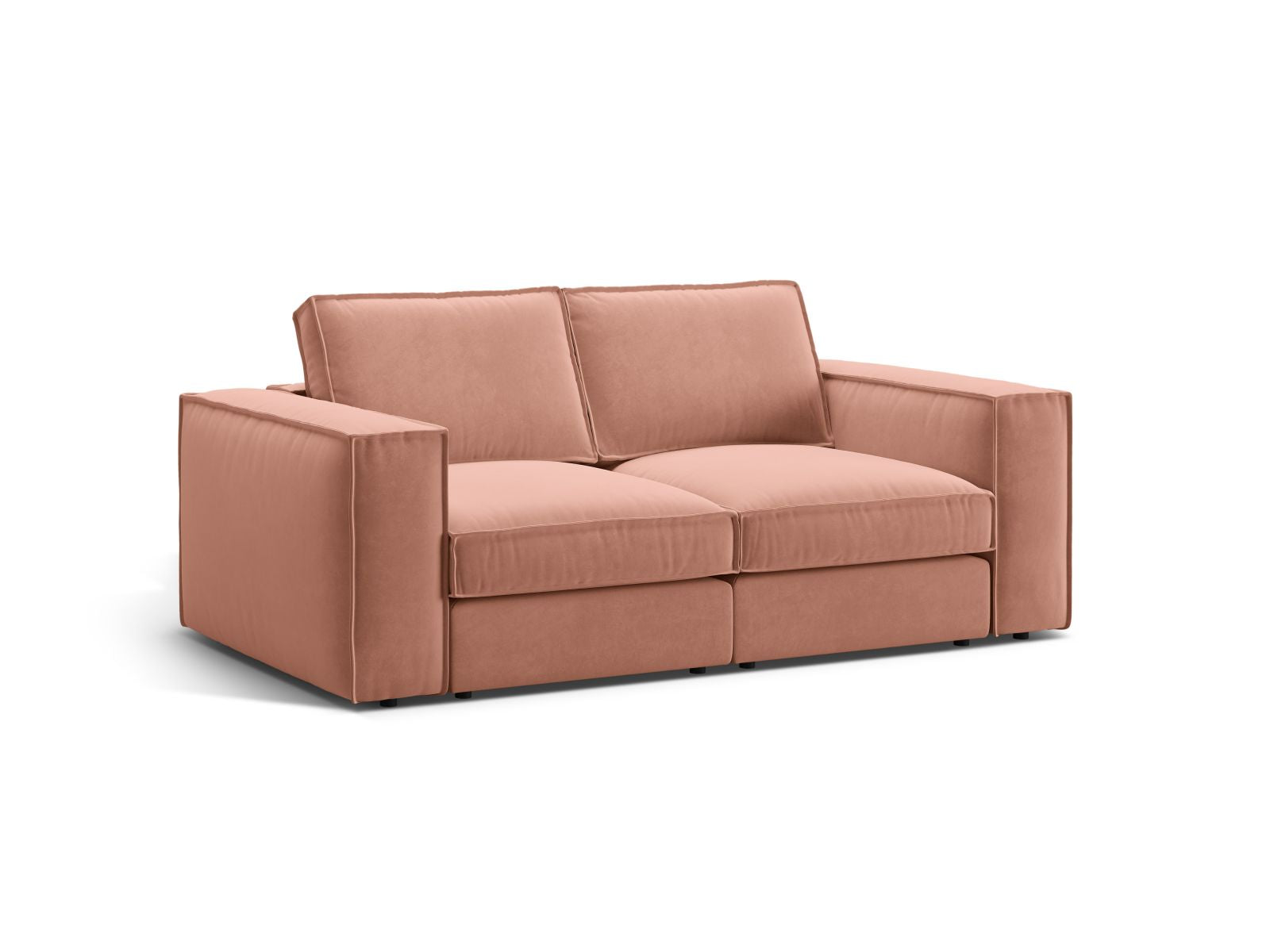 Stylisches 2-Sitzer Sofa Pola in Pink-Salvador, ideal für moderne Wohnräume, erhältlich bei KAQTU Design AG.