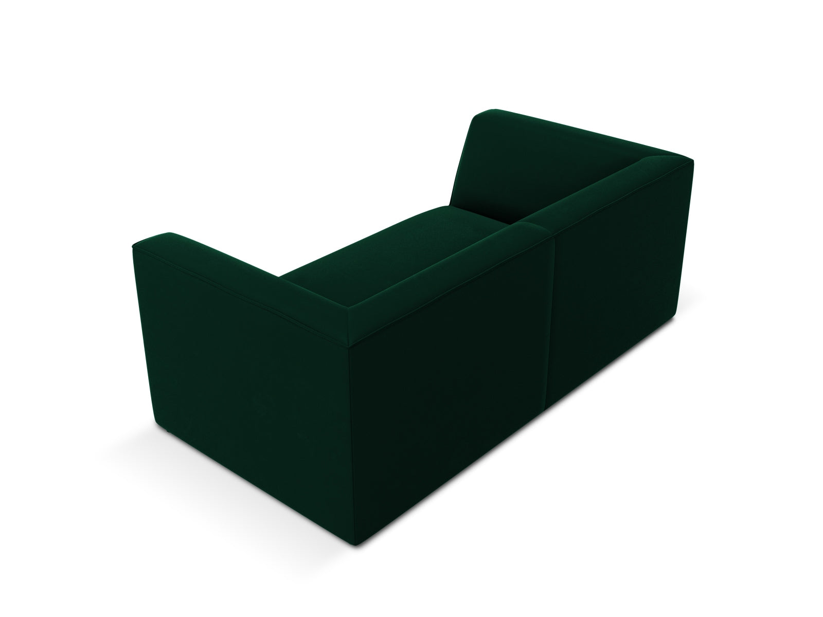 Elegantes 2-Sitzer Sofa in tiefem Ruby Velours, ideal für stilvolle Wohnräume. Bequeme Polsterung und zeitgemäßes Design vereinen sich hier.