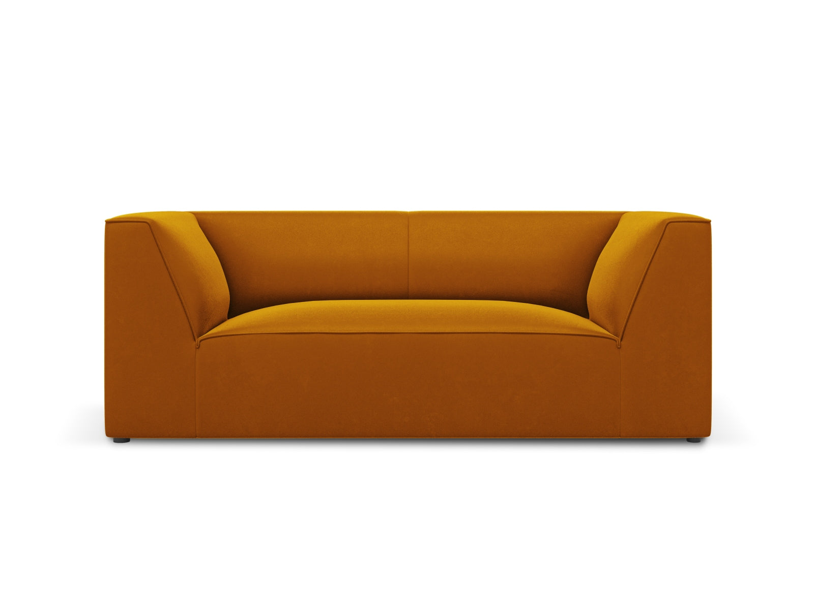 Ruby Velour Sofa 2 Sitzer in Yellow-Salvador präsentiert im Onlineshop von KAQTU Design AG. 2er Sofa ist von Micadoni