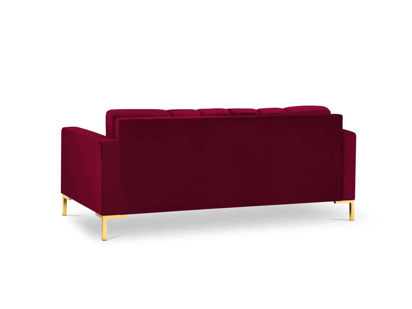 Mamaia Velour Sofa 2 Sitzer in Red/Gold präsentiert im Onlineshop von KAQTU Design AG. 2er Sofa ist von Micadoni