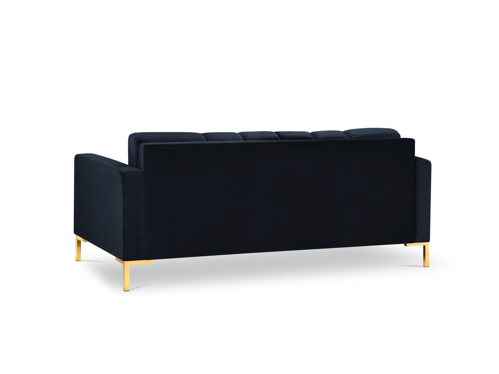 Mamaia Velour Sofa 2 Sitzer in Dark Blue/Gold präsentiert im Onlineshop von KAQTU Design AG. 2er Sofa ist von Micadoni