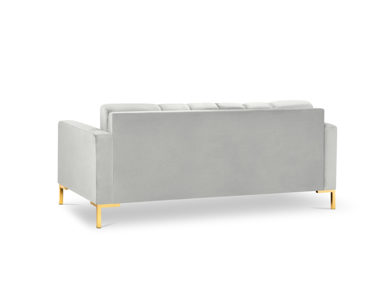 Mamaia Velour Sofa 2 Sitzer in Silver/Gold präsentiert im Onlineshop von KAQTU Design AG. 2er Sofa ist von Micadoni