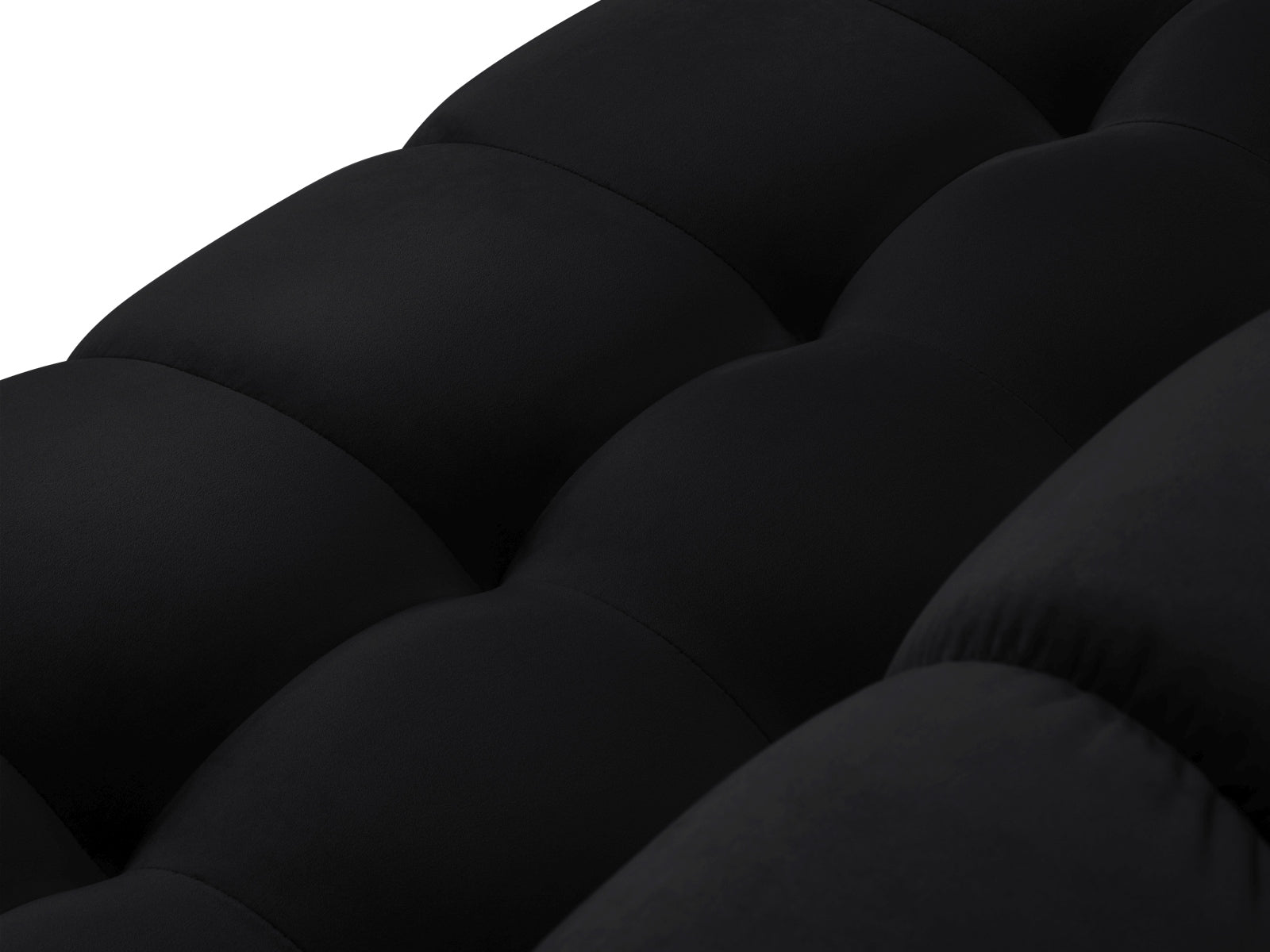 Mamaia Velour Sofa 2 Sitzer in Black/Gold präsentiert im Onlineshop von KAQTU Design AG. 2er Sofa ist von Micadoni