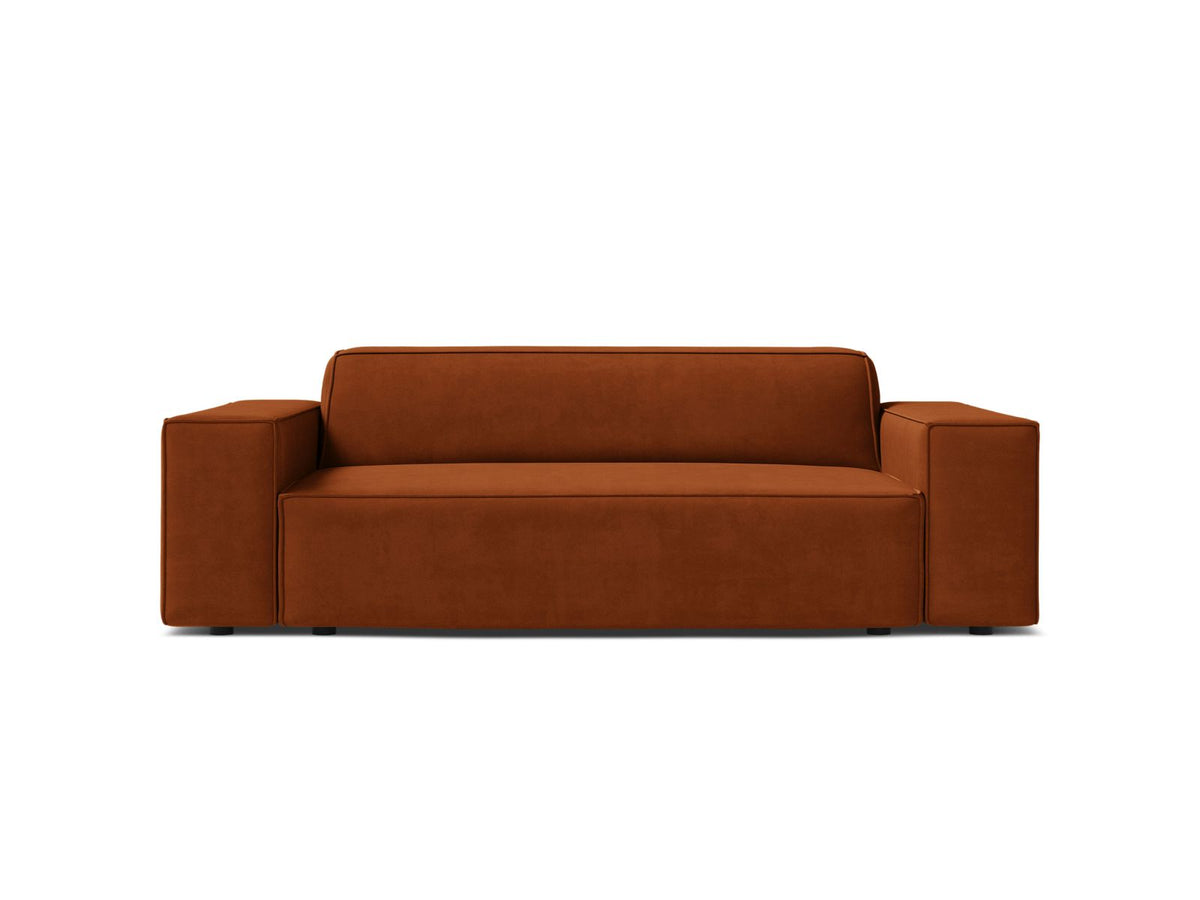 2-Sitzer Sofa Jodie in Terracotta-Bluvel präsentiert im Onlineshop von KAQTU Design AG. 2er Sofa ist von Micadoni
