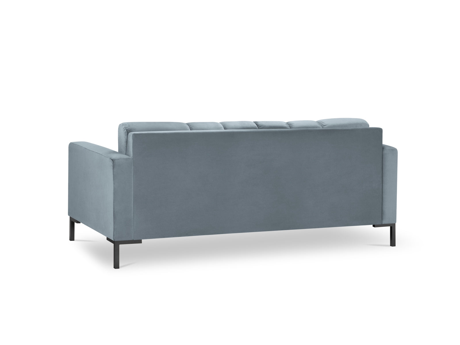 Mamaia Velour Sofa 2 Sitzer in Light Blue/Schwarz präsentiert im Onlineshop von KAQTU Design AG. 2er Sofa ist von Micadoni