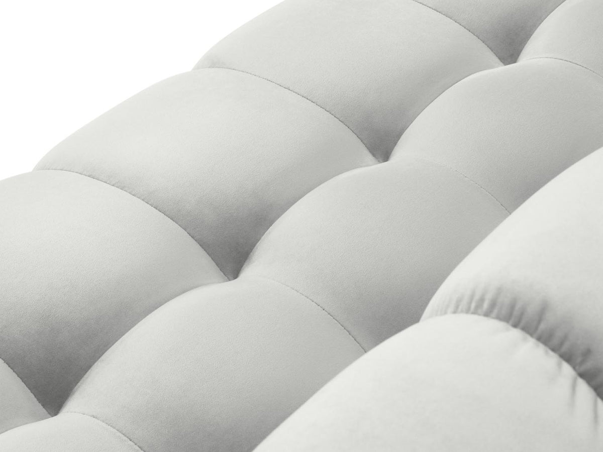 Mamaia Velour Sofa 2 Sitzer in Silver/Schwarz-Bluvel präsentiert im Onlineshop von KAQTU Design AG. 2er Sofa ist von Micadoni