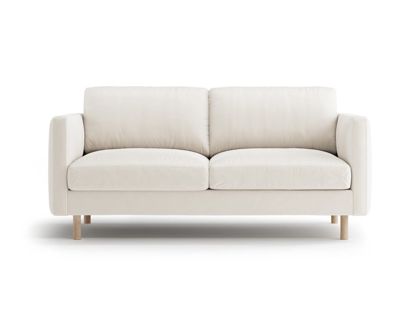 Eden Velour Sofa 2 Sitzer in Beige-Paris präsentiert im Onlineshop von KAQTU Design AG. 2er Sofa ist von Micadoni