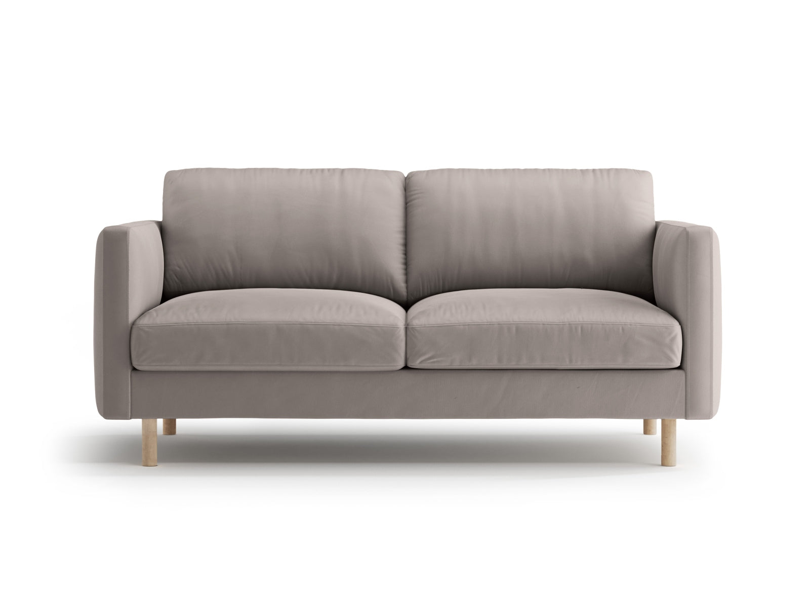 Eden Velour Sofa 2 Sitzer in Warm grey-Paris präsentiert im Onlineshop von KAQTU Design AG. 2er Sofa ist von Micadoni