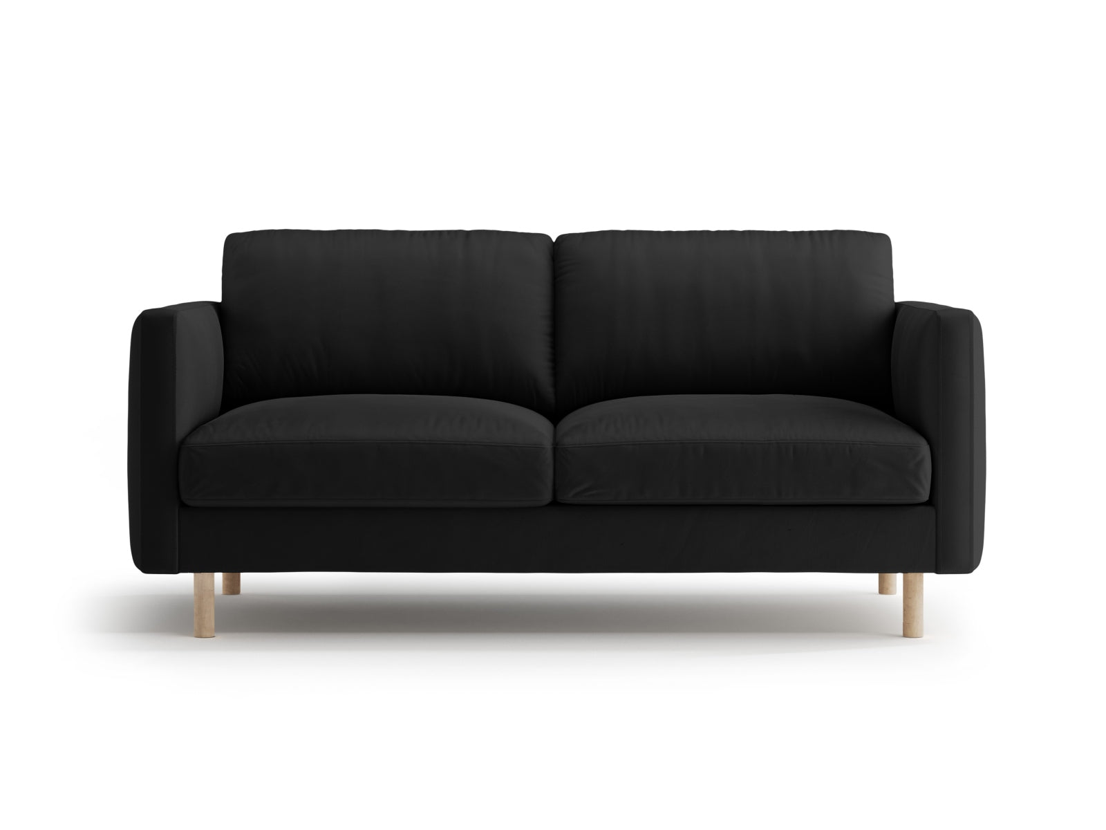 Eden Velour Sofa 2 Sitzer in Black-Paris präsentiert im Onlineshop von KAQTU Design AG. 2er Sofa ist von Micadoni