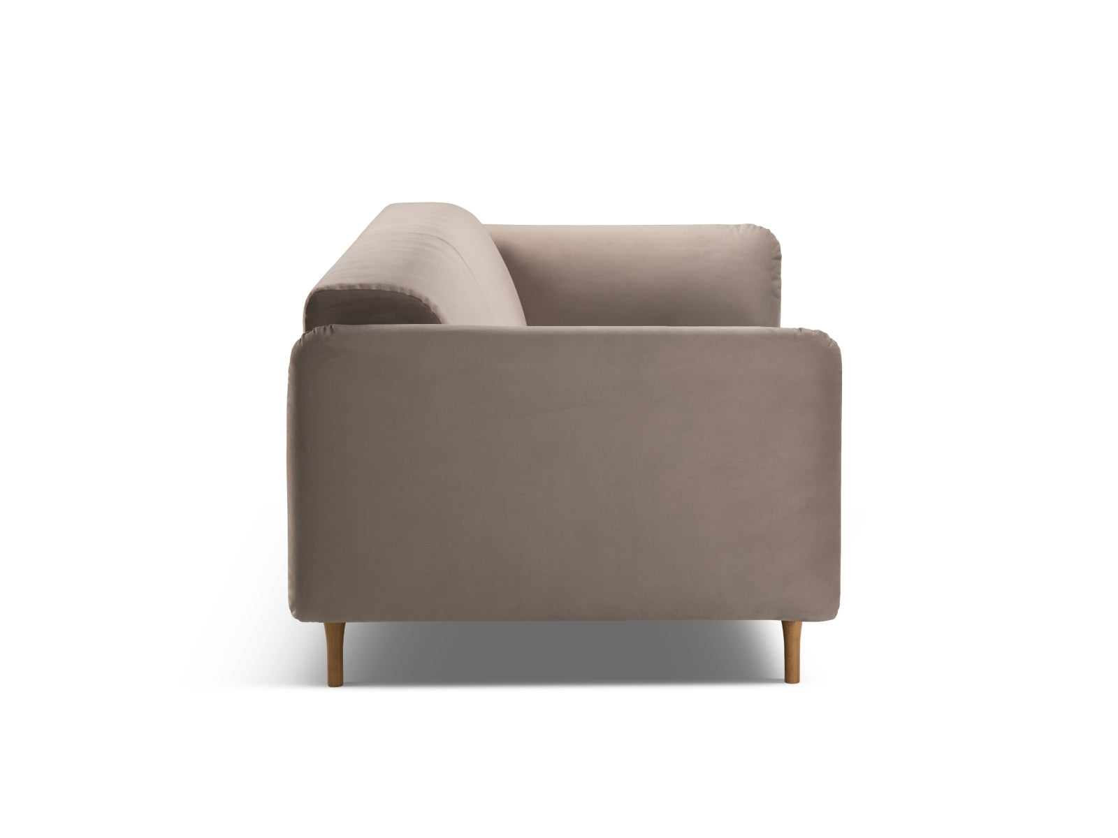 Noomi Velour Sofa 2 Sitzer in Warm grey präsentiert im Onlineshop von KAQTU Design AG. 2er Sofa ist von Micadoni