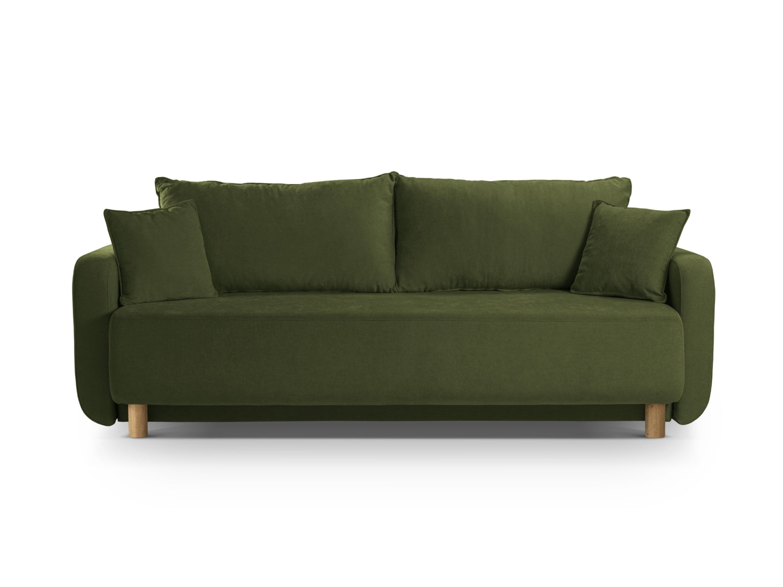 Elen Sofa mit Schlaffunktion und Stauraum 3 Sitzer V2 in Green-Wind präsentiert im Onlineshop von KAQTU Design AG. Bettsofa ist von Micadoni