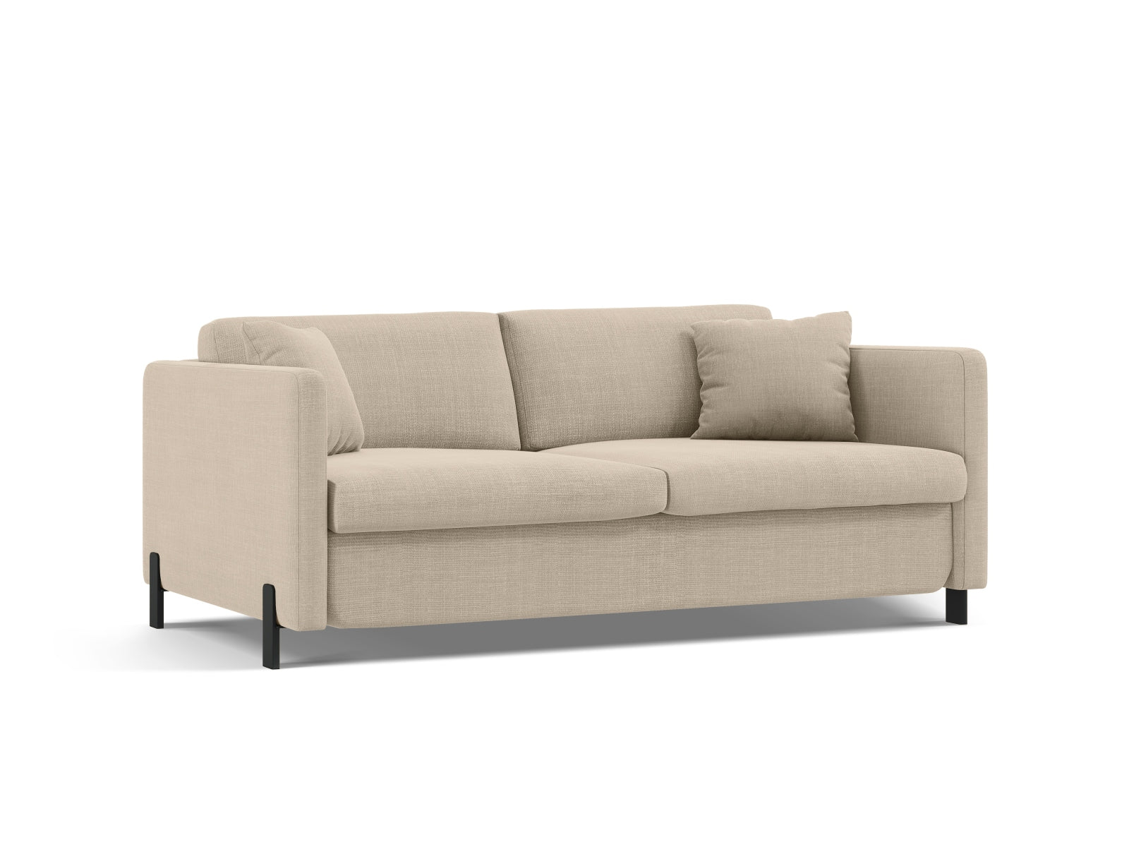 Elegantes 3-Sitzer Sofa Gloria von Micadoni in Beige, vielseitig einsetzbar mit Schlaffunktion, perfekt für Gäste und entspannte Abende.