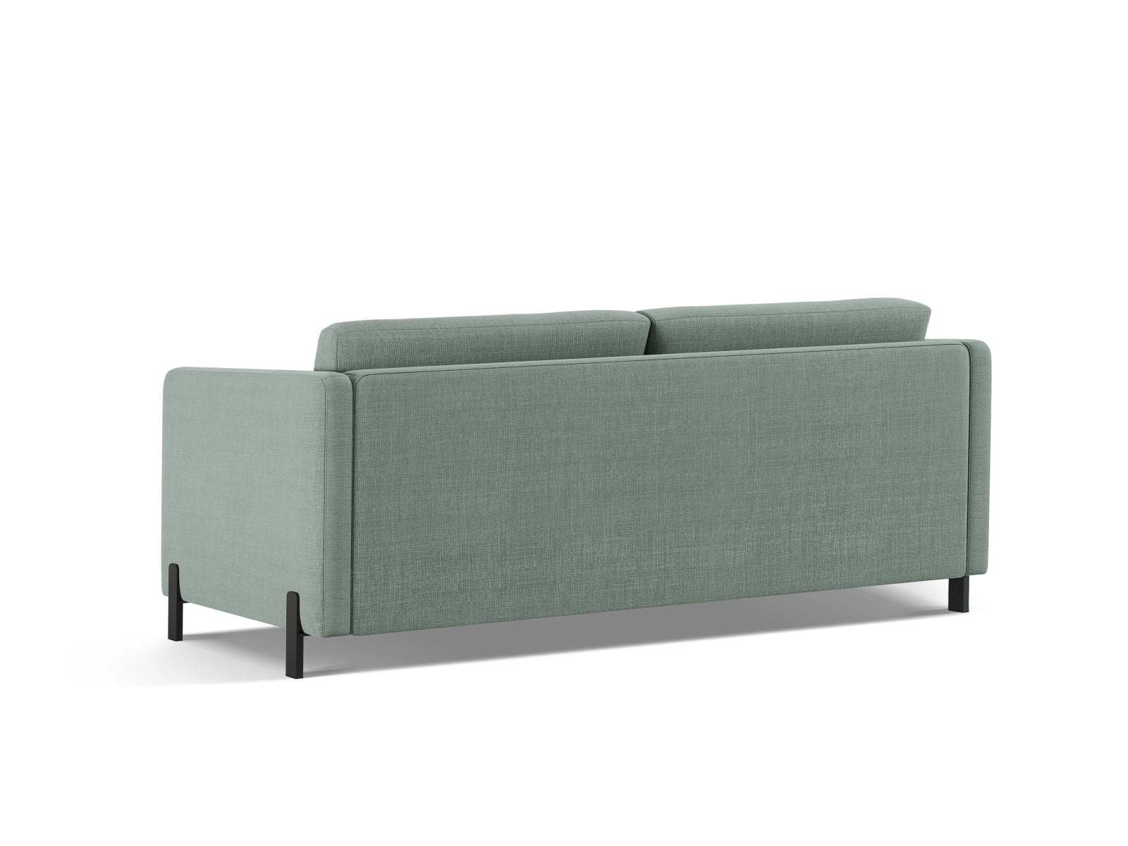 Elegantes 3-Sitzer Sofa Gloria in zartem Mintgrün, ideal für stilvolle Wohnräume und als komfortable Schlaflösung.