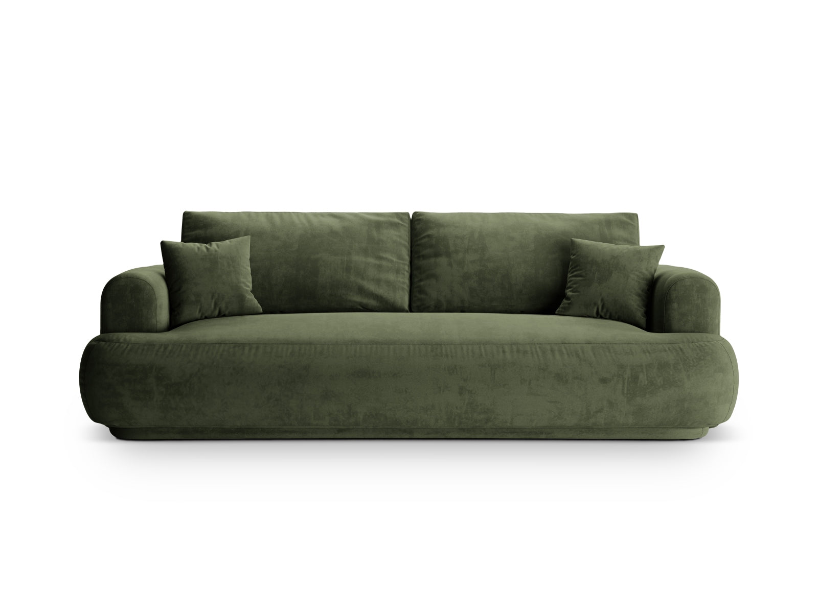 Ella Velour Sofa mit Schlaffunktion und Stauraum 3 Sitzer in Green präsentiert im Onlineshop von KAQTU Design AG. Bettsofa ist von Micadoni