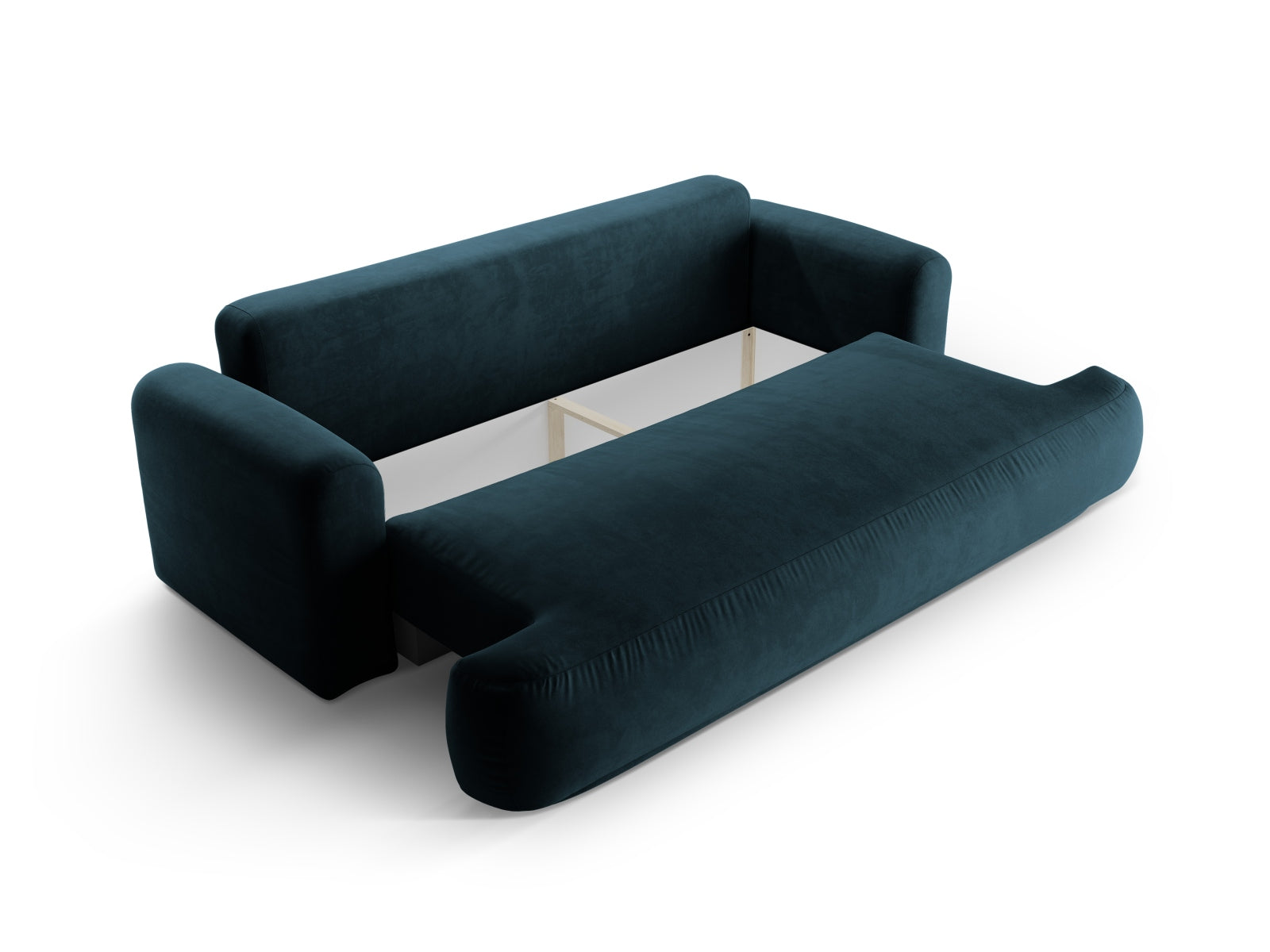 Erleben Sie das stilvolle Ella Velour Sofa von Micadoni! Dieses 3-Sitzer Sofa bietet eine komfortable Schlaffunktion und cleveren Stauraum für Ihr Wohnzimmer.