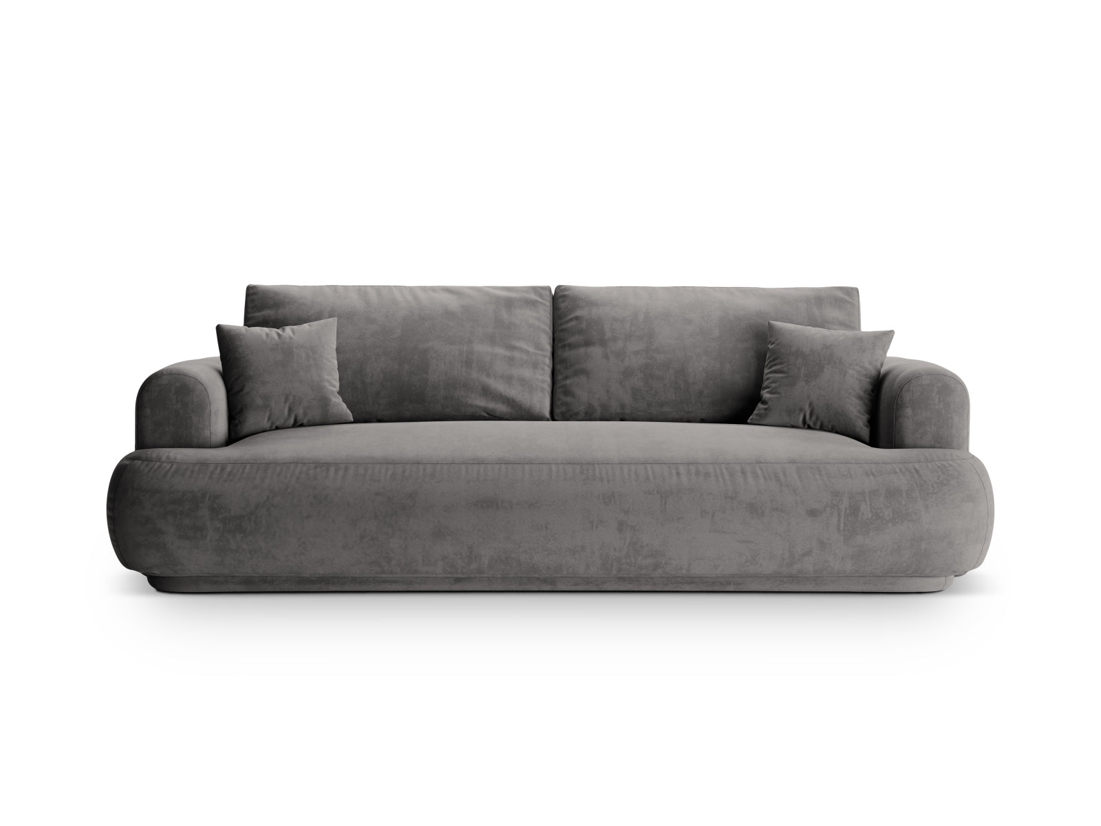Ella Velour Sofa mit Schlaffunktion und Stauraum 3 Sitzer in Grey präsentiert im Onlineshop von KAQTU Design AG. Bettsofa ist von Micadoni