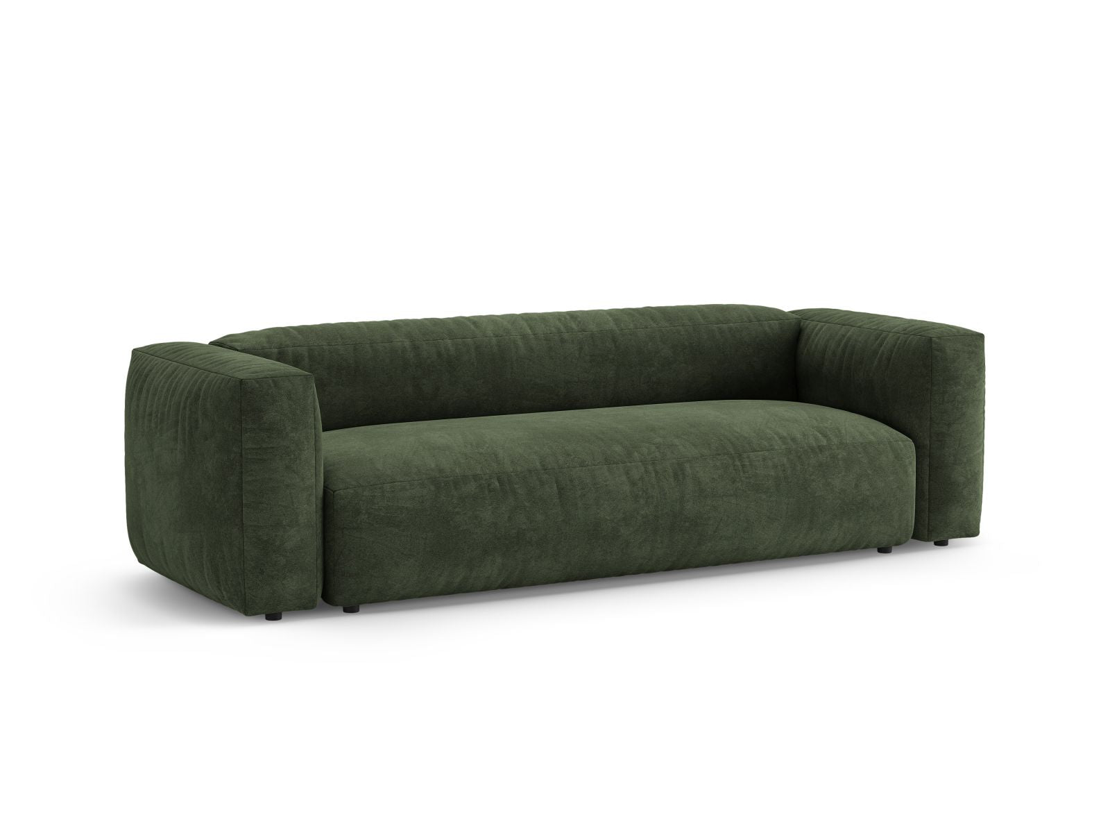 Elegantes 3-Sitzer Sofa Martina in Green-Vogue, ideal für Wohnräume und als komfortables Bettsofa von Micadoni.