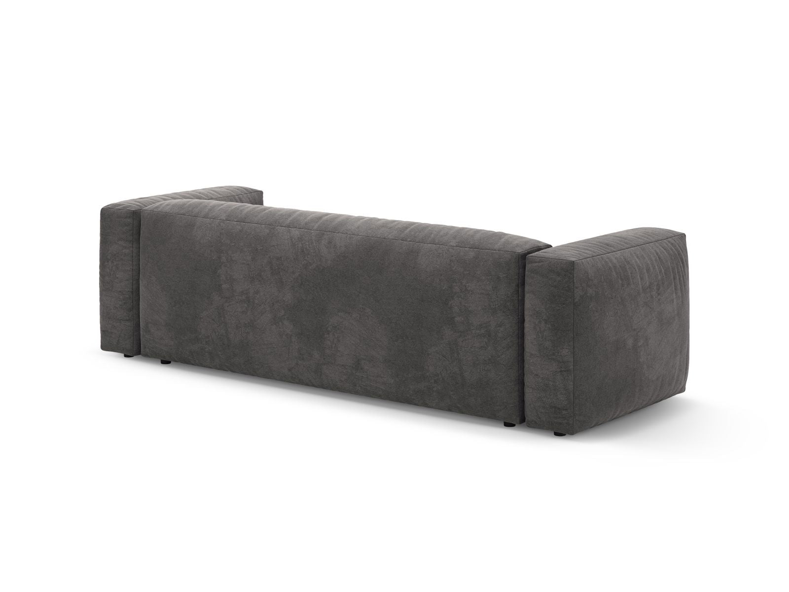 Stylisches 3-Sitzer Sofa Martina in elegantem Grau, ideal für entspannte Stunden und als praktisches Schlafsofa für Übernachtungsgäste.