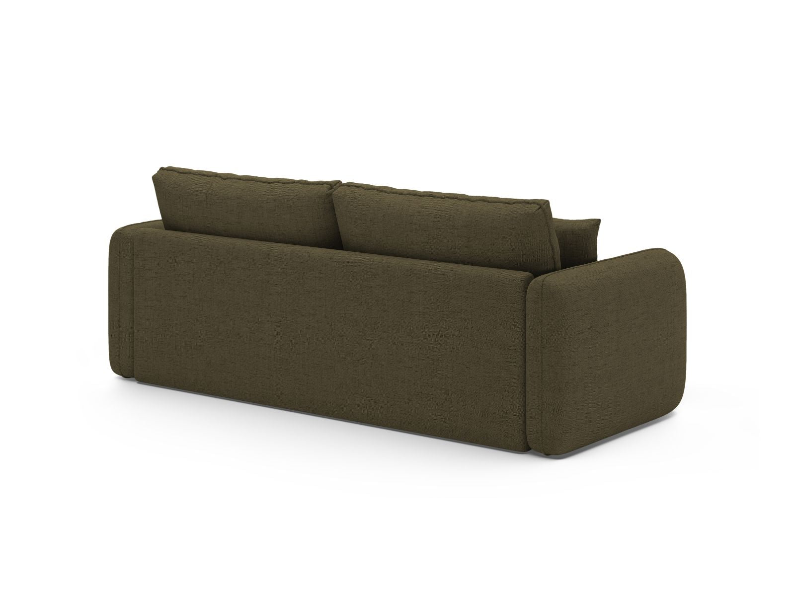 Stylisches 3-Sitzer Sofa Dormi in elegantem Grün, ideal für gemütliche Abende und als komfortable Schlafgelegenheit von Micadoni.