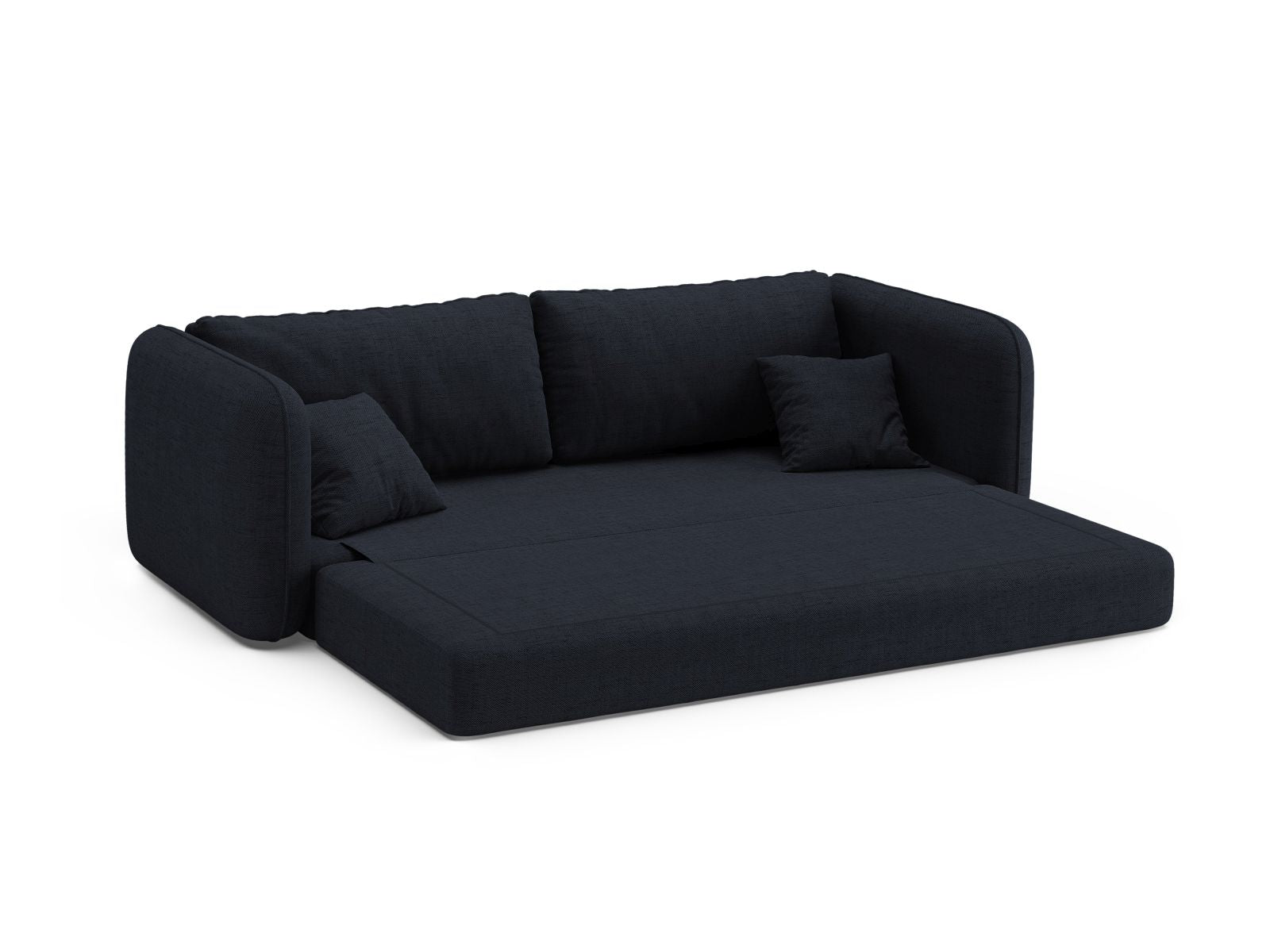 Stylisches 3-Sitzer Sofa Dormi in Royal Blue, ideal für entspannte Stunden und als praktische Schlaflösung für Übernachtungsgäste.