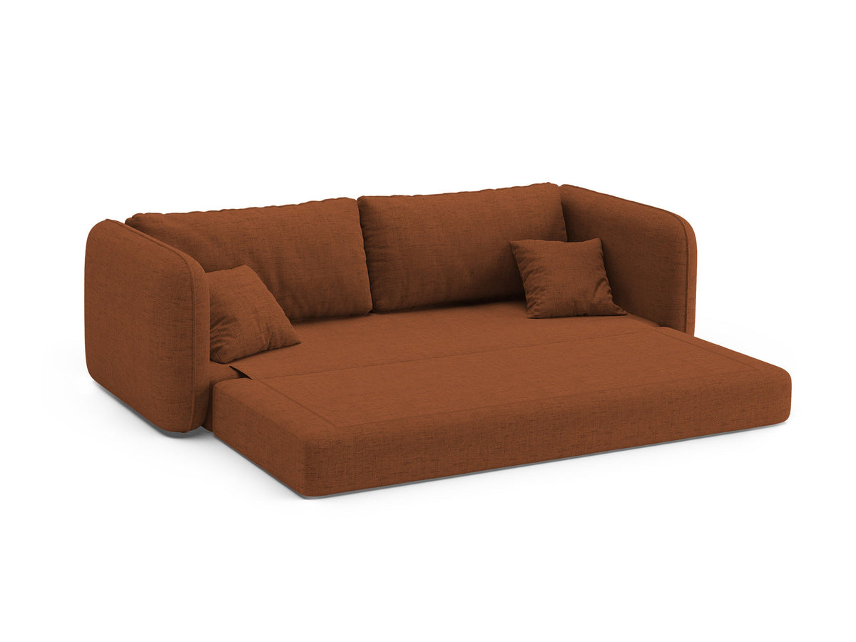 3-Sitzer Sofa mit Schlaffunktion Dormi in Brick-Moly präsentiert im Onlineshop von KAQTU Design AG. Bettsofa ist von Micadoni