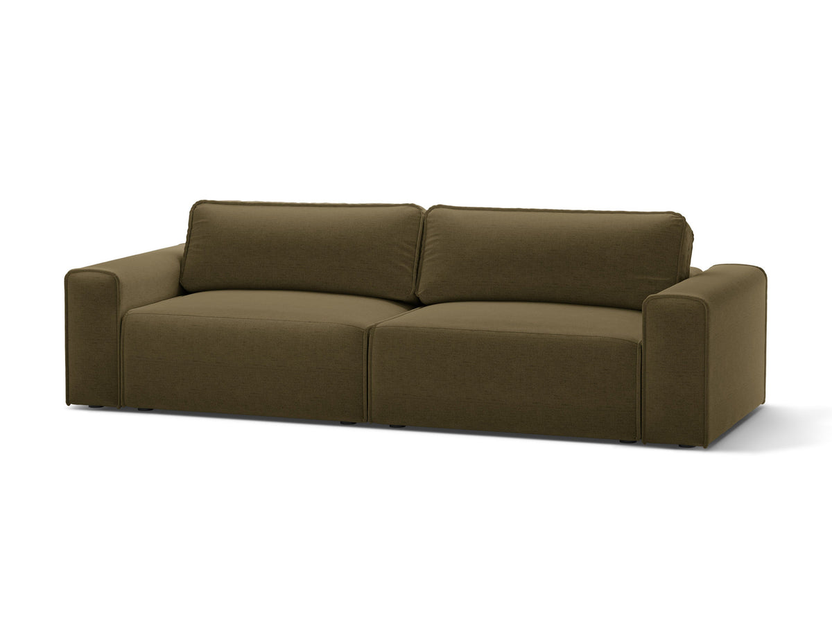3-Sitzer Sofa Victor mit Schlaffunktion und Stauraum in Green-Moly präsentiert im Onlineshop von KAQTU Design AG. Bettsofa ist von Micadoni