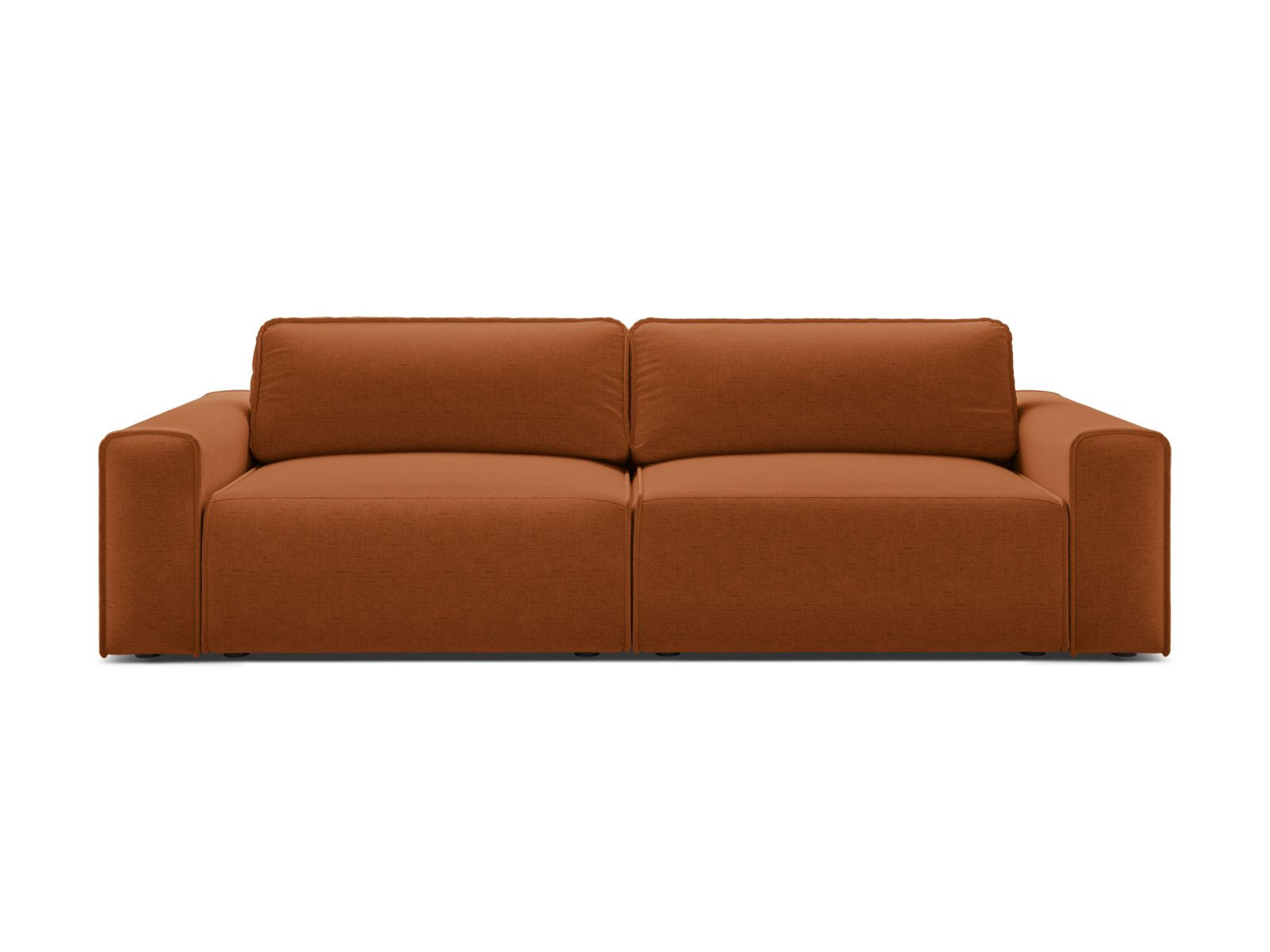 3-Sitzer Sofa Victor mit Schlaffunktion und Stauraum in Brick-Moly präsentiert im Onlineshop von KAQTU Design AG. Bettsofa ist von Micadoni
