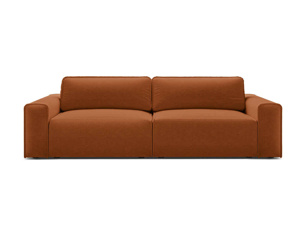 3-Sitzer Sofa Victor mit Schlaffunktion und Stauraum in Brick-Moly präsentiert im Onlineshop von KAQTU Design AG. Bettsofa ist von Micadoni
