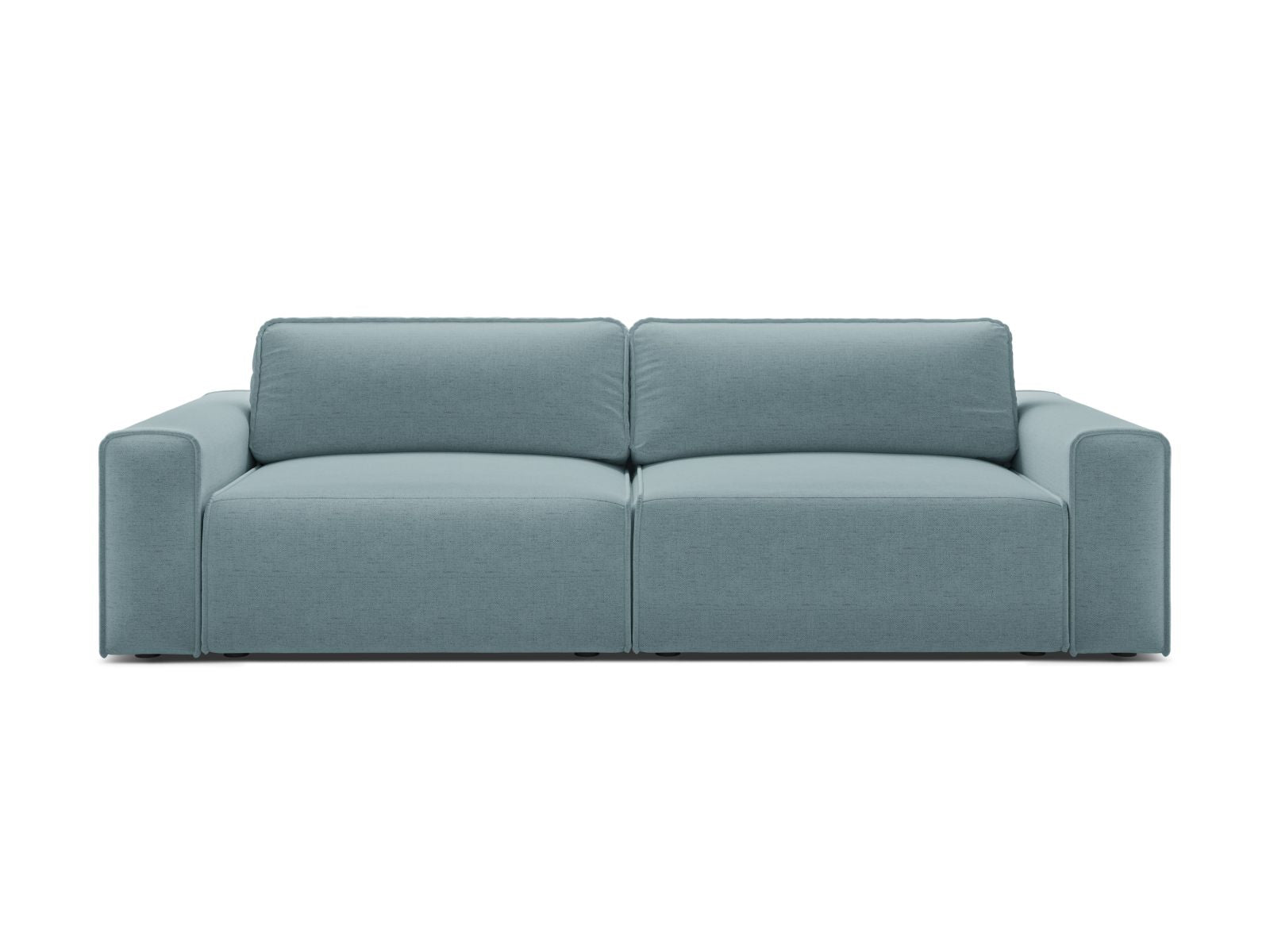 3-Sitzer Sofa Victor mit Schlaffunktion und Stauraum in Light Blue-Moly präsentiert im Onlineshop von KAQTU Design AG. Bettsofa ist von Micadoni
