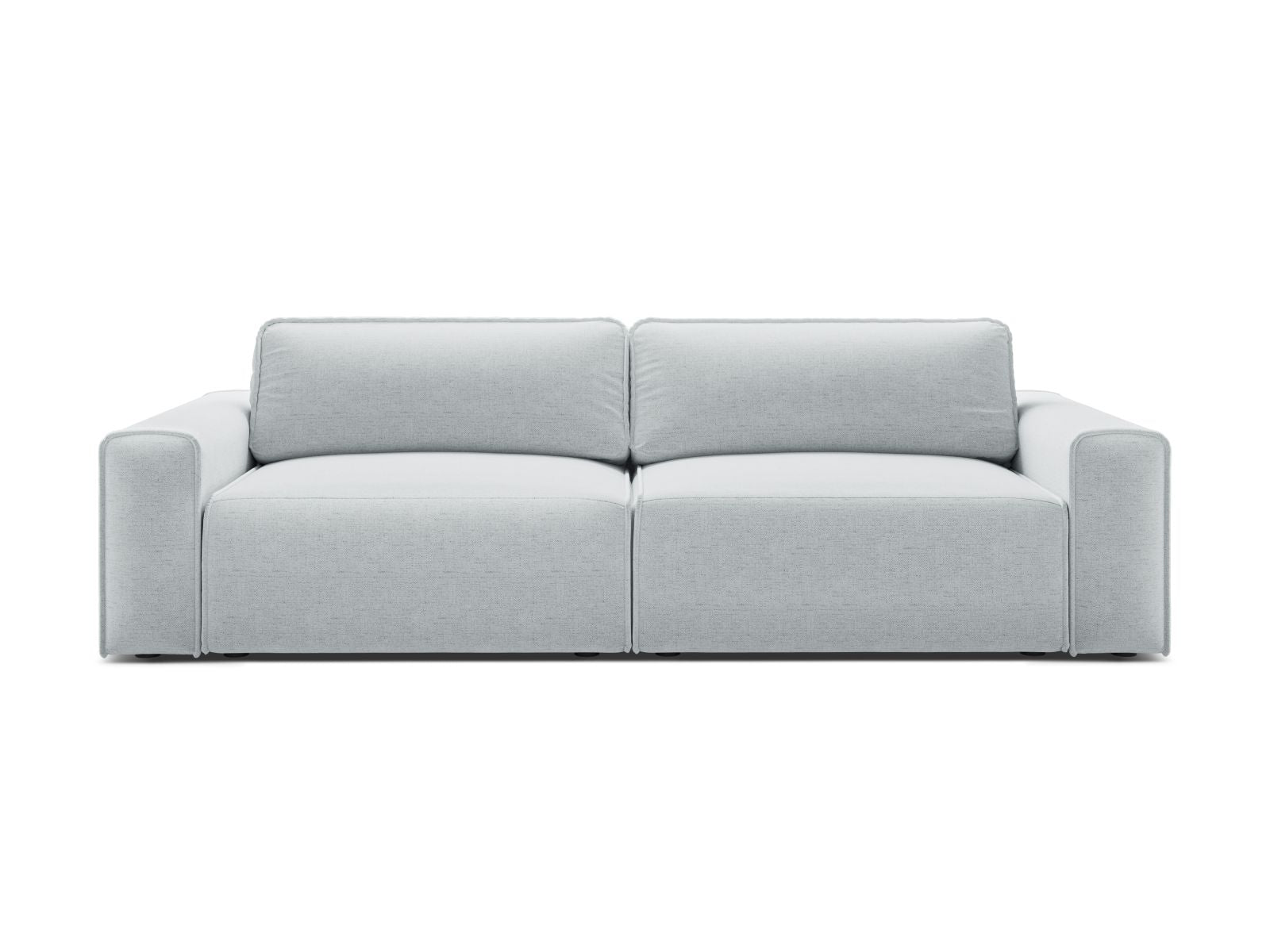3-Sitzer Sofa Victor mit Schlaffunktion und Stauraum in Light Grey-Moly präsentiert im Onlineshop von KAQTU Design AG. Bettsofa ist von Micadoni