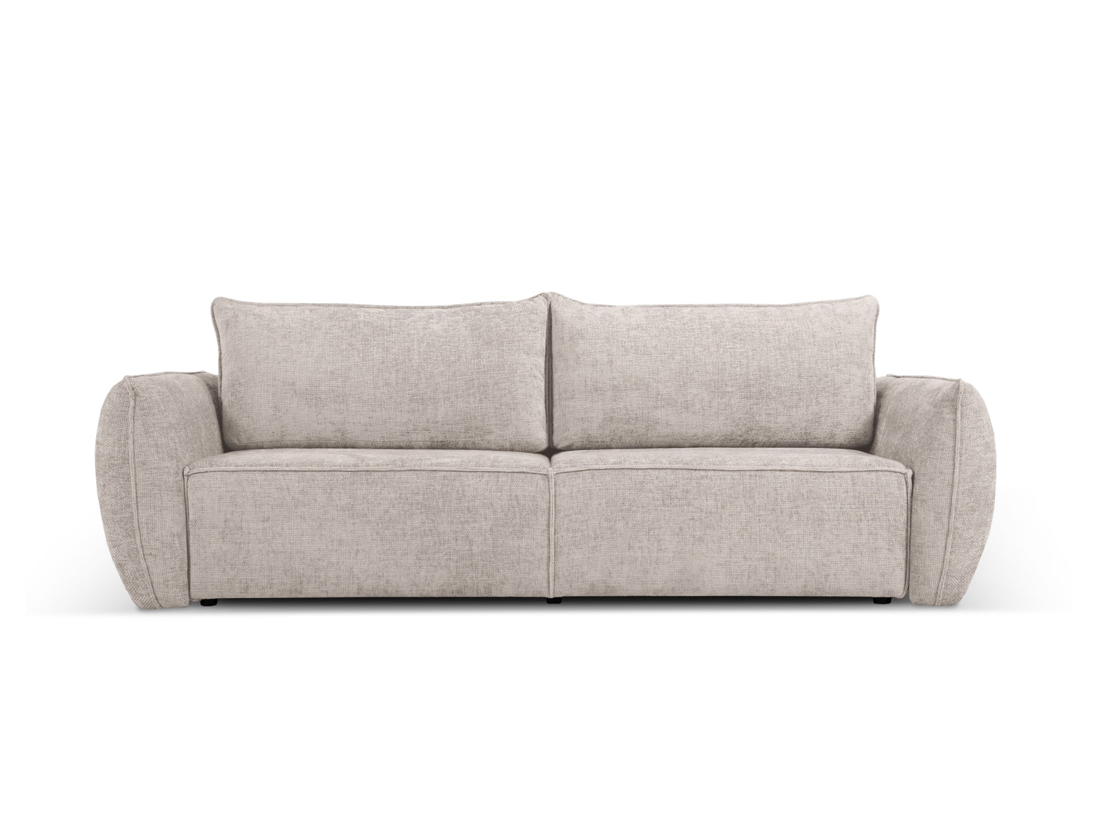 Kaelle Sofa mit Schlaffunktion und Stauraumbox 3 Sitzer in Beige präsentiert im Onlineshop von KAQTU Design AG. Bett ist von Micadoni