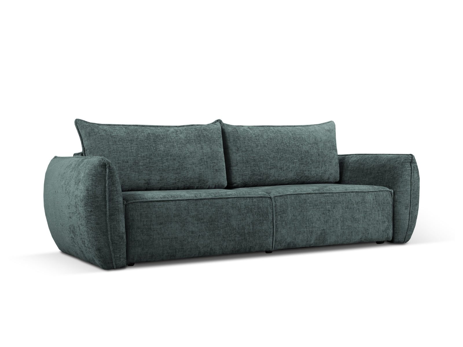 Kaelle Sofa mit Schlaffunktion und Stauraumbox 3 Sitzer in Petrol präsentiert im Onlineshop von KAQTU Design AG. Bett ist von Micadoni