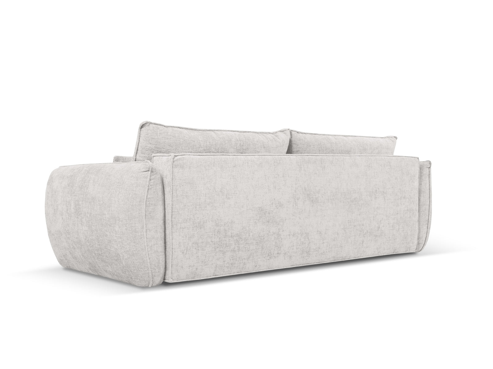 Kaelle Sofa mit Schlaffunktion und Stauraumbox 3 Sitzer in Light Grey präsentiert im Onlineshop von KAQTU Design AG. Bett ist von Micadoni