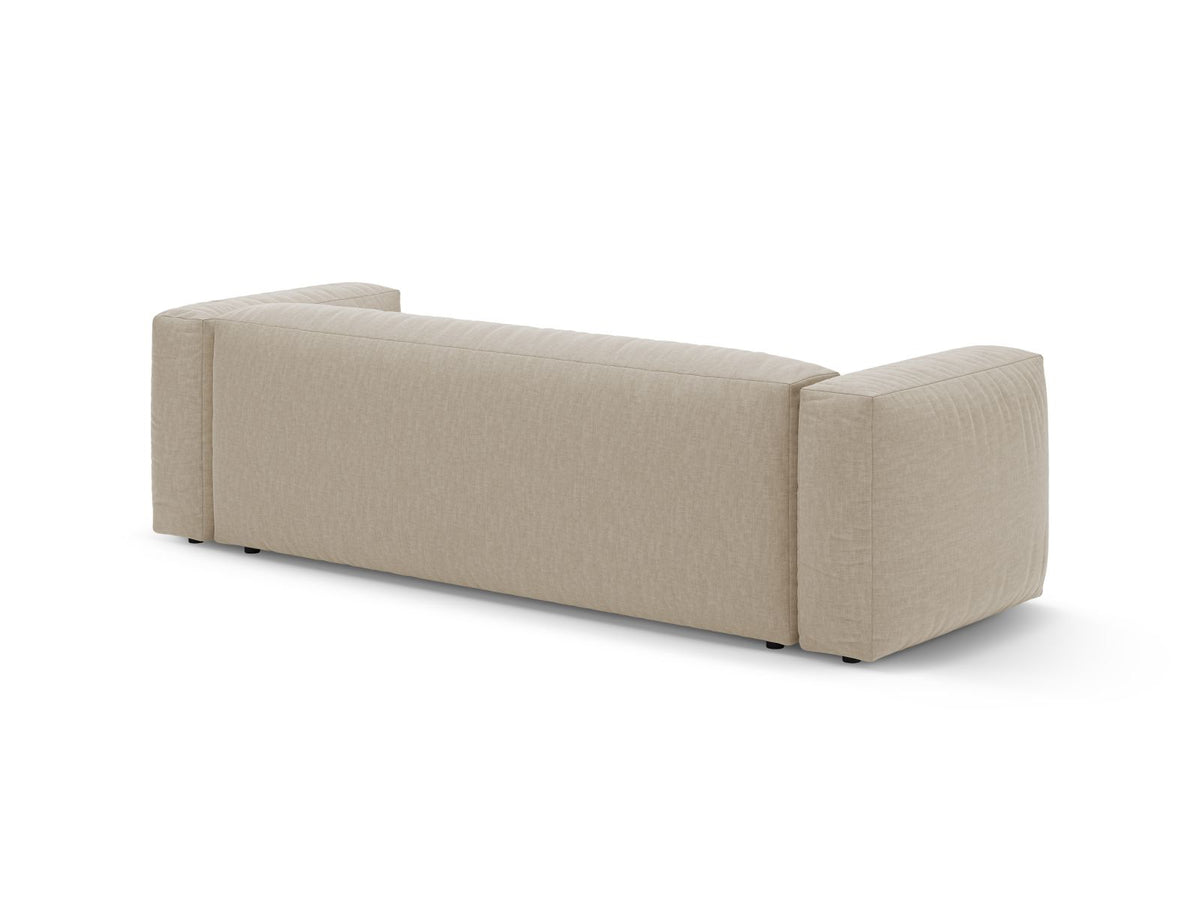 3-Sitzer Sofa mit Schlaffunktion Martina in Light Beige-Boston präsentiert im Onlineshop von KAQTU Design AG. Bettsofa ist von Micadoni