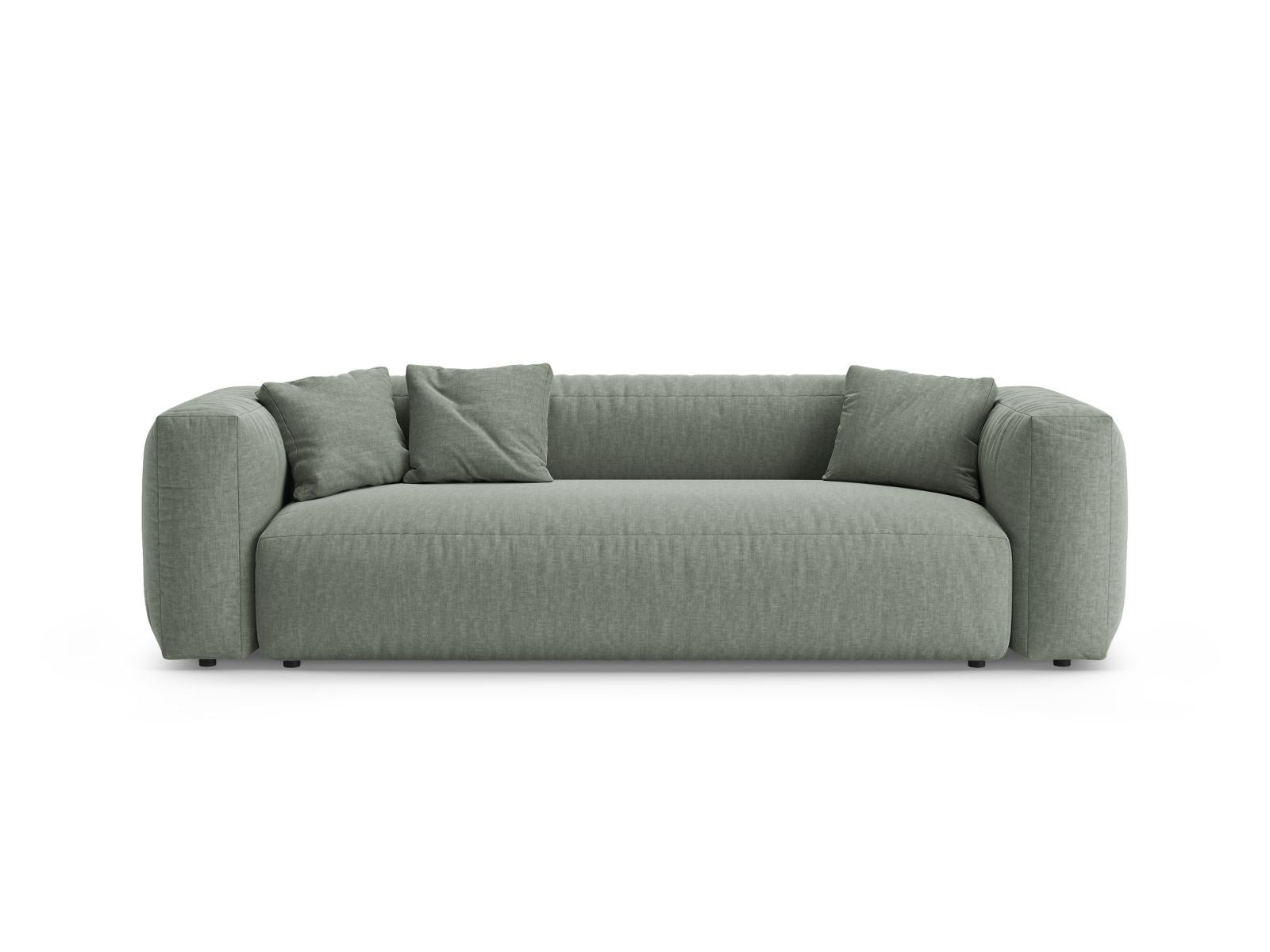 3-Sitzer Sofa mit Schlaffunktion Martina in Moss Green-Boston präsentiert im Onlineshop von KAQTU Design AG. Bettsofa ist von Micadoni