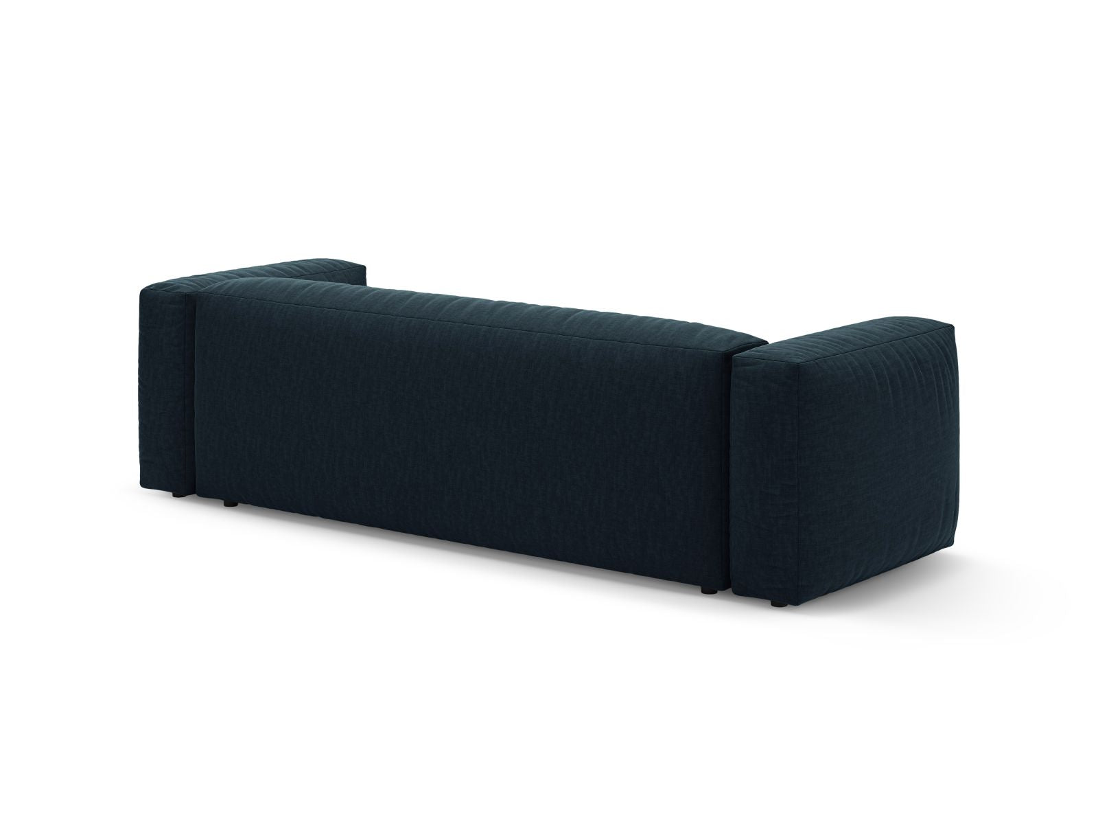 Stylisches 3-Sitzer Bettsofa Martina in Blue Jeans-Boston, ideal für entspannte Abende und als praktisches Schlafsofa für Übernachtungsgäste.