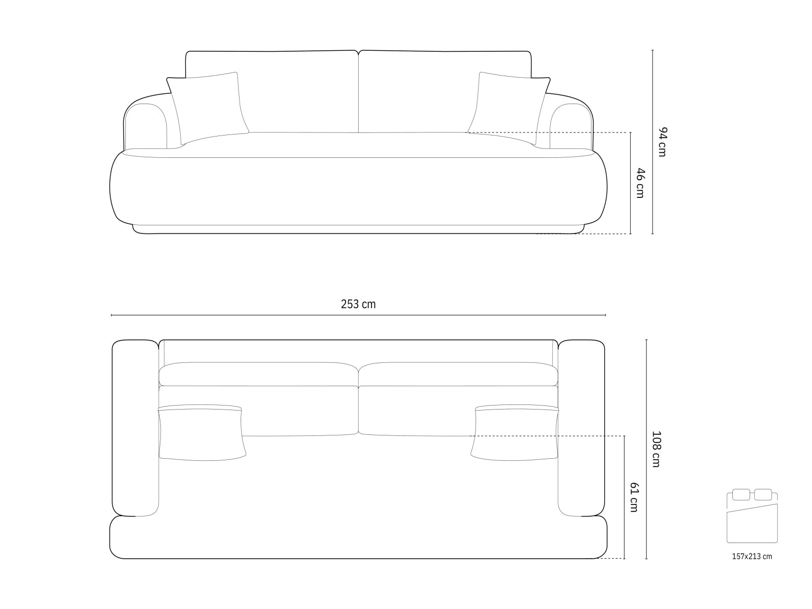 Erleben Sie das Ella Sofa von Micadoni: stilvolles 3-Sitzer Sofa mit cleverer Schlaffunktion und praktischem Stauraum für Ihr Zuhause.