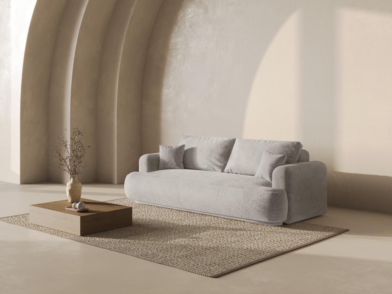 Erleben Sie das Ella Sofa von Micadoni: stilvolles 3-Sitzer Sofa mit cleverer Schlaffunktion und praktischem Stauraum für Ihr Zuhause.