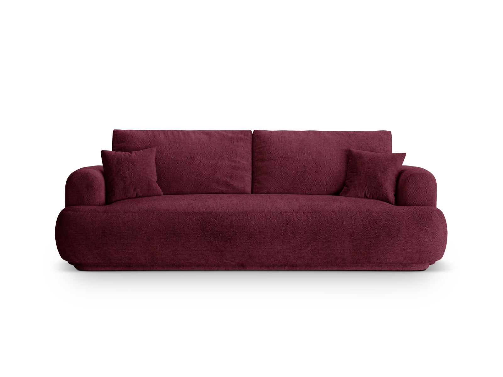 Ella Sofa mit Schlaffunktion und Stauraum 3 Sitzer in Burgundy präsentiert im Onlineshop von KAQTU Design AG. Bettsofa ist von Micadoni