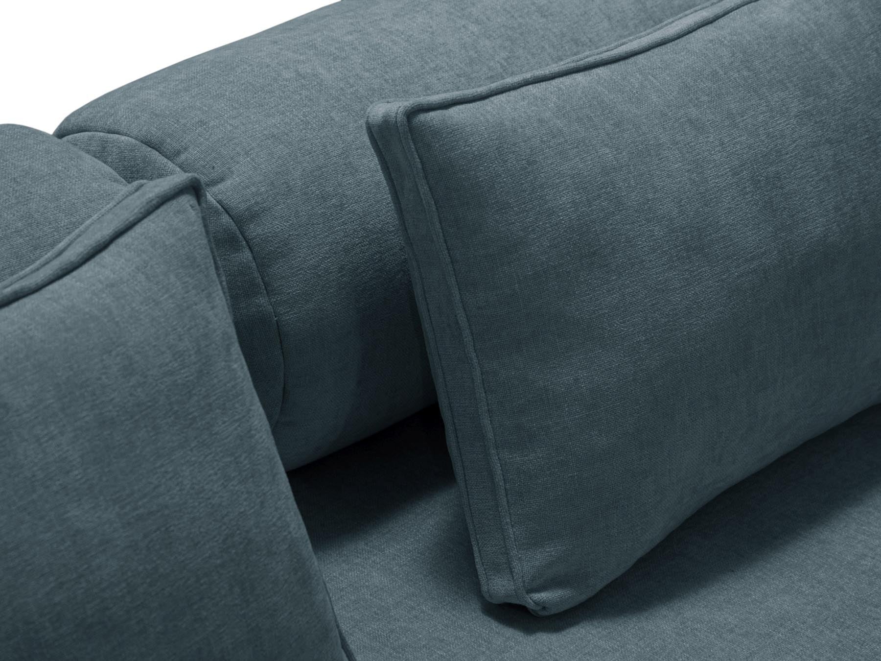 Modernes 3-Sitzer Bettsofa Dreamy in ansprechendem Petrol, perfekt für gemütliche Abende und als praktische Schlaflösung.