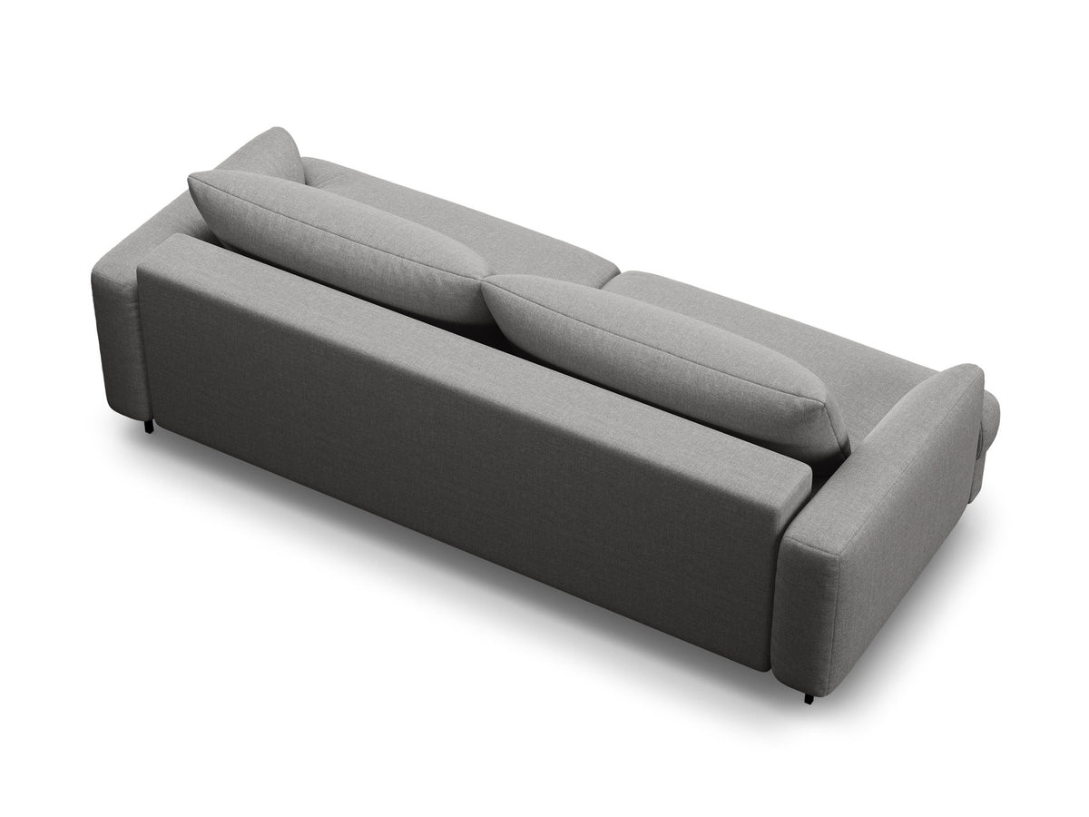 3-Sitzer Sofa Naomi mit Schlaffunktion und Stauraum in Ash Melange-Liberty präsentiert im Onlineshop von KAQTU Design AG. Bettsofa ist von Micadoni