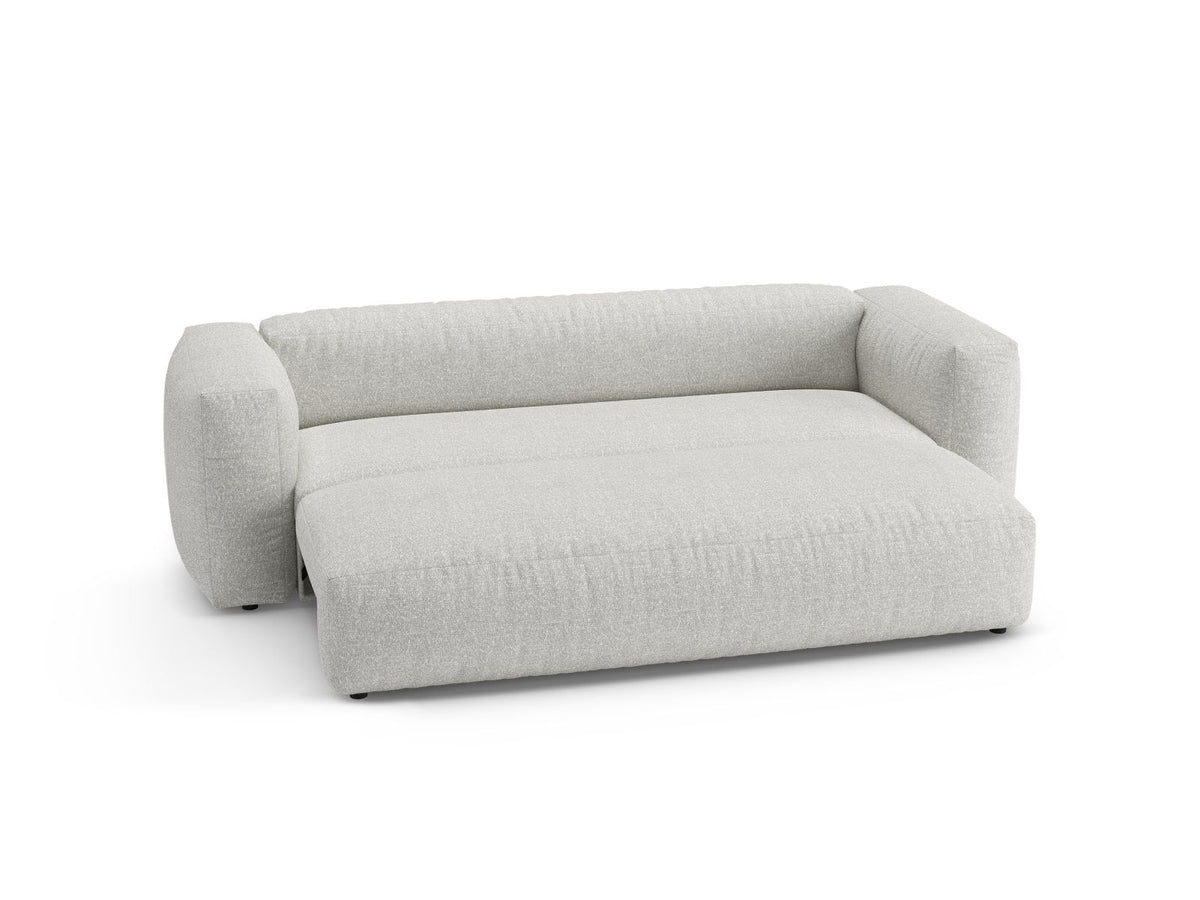 3-Sitzer Sofa mit Schlaffunktion Martina in Grey Beige Melange-Monet präsentiert im Onlineshop von KAQTU Design AG. Bettsofa ist von Micadoni