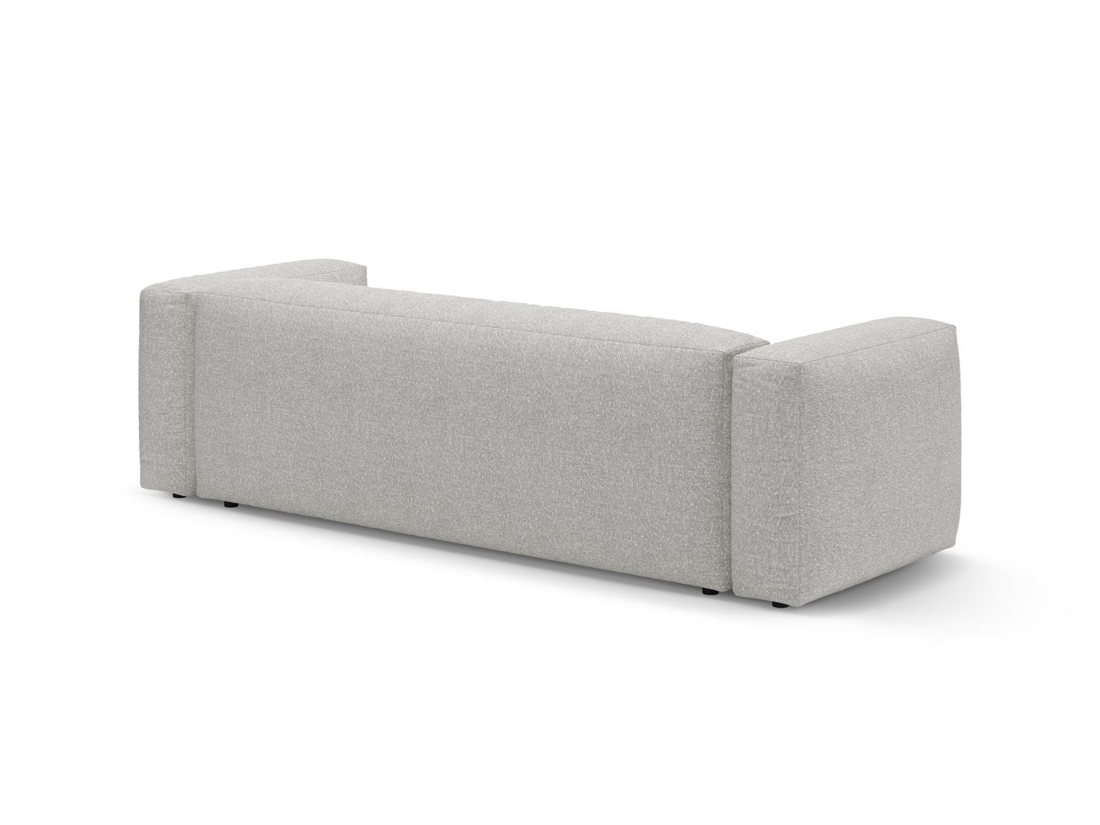 Elegantes 3-Sitzer Sofa Martina in neutralen Grau-Beige-Farben, ideal für gemütliche Wohnzimmer und als praktisches Schlafsofa.