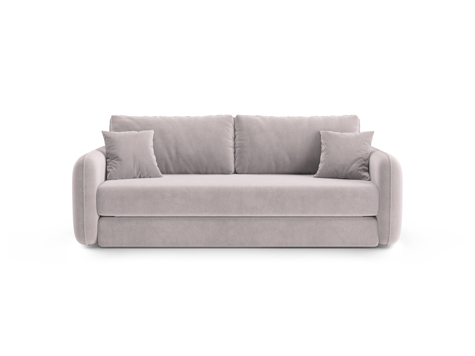 3-Sitzer Sofa mit Schlaffunktion Dormi in Light Grey-Salvador präsentiert im Onlineshop von KAQTU Design AG. Bettsofa ist von Micadoni
