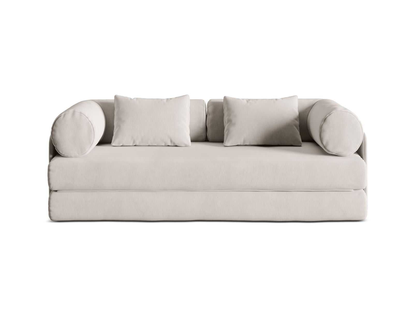 3-Sitzer Sofa mit Schlaffunktion Dreamy in Beige-Salvador präsentiert im Onlineshop von KAQTU Design AG. Bettsofa ist von Micadoni