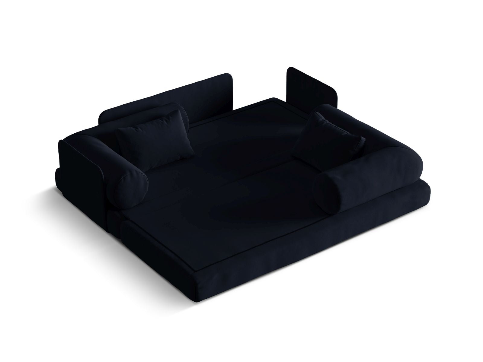 Elegantes 3-Sitzer Sofa Dreamy in Royal Blue, ideal für stilvolle Wohnräume und als komfortables Schlafsofa für Übernachtungsgäste.